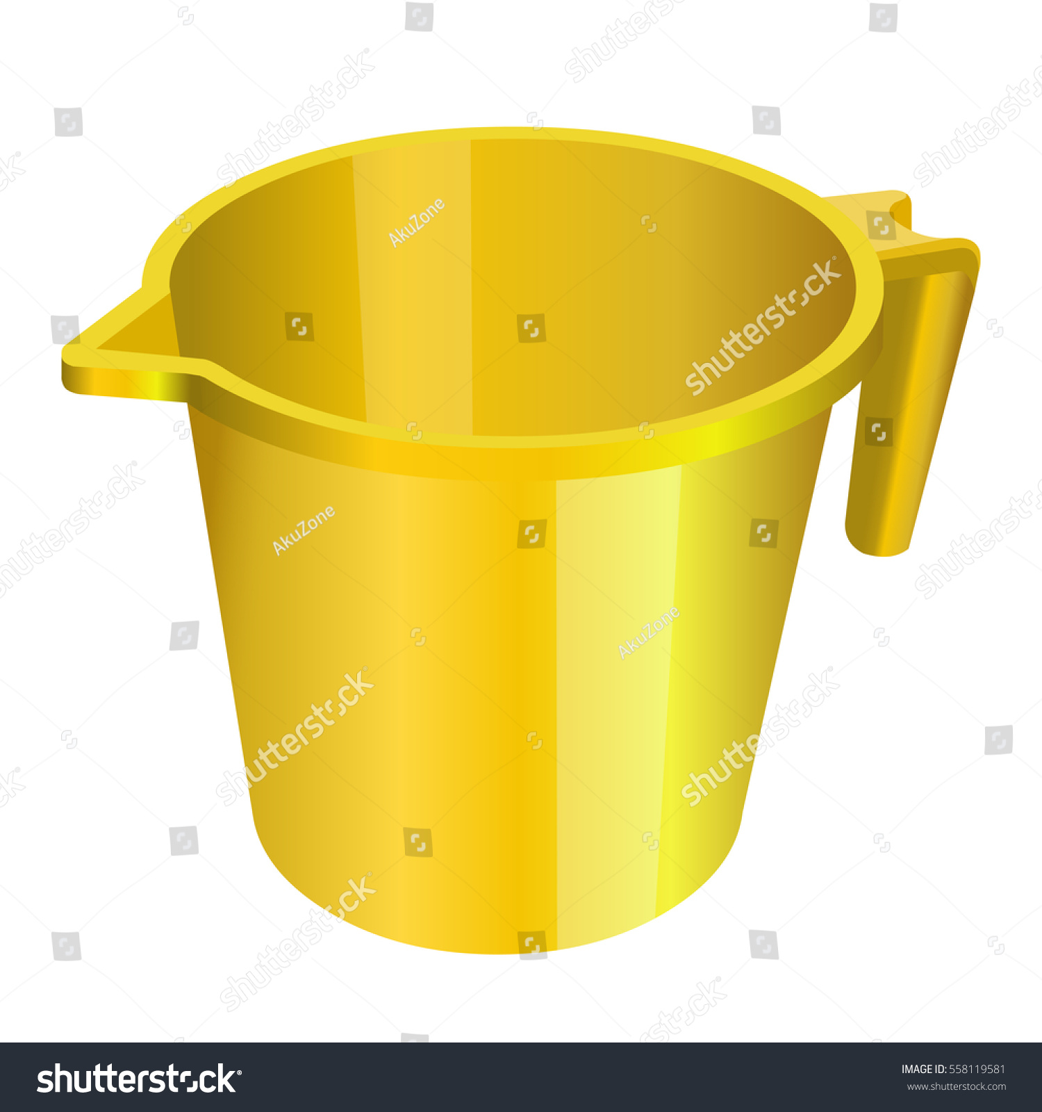 Plastic Jug Container Yellow Color Tumbler Stock Vector Royalty Free 558119581