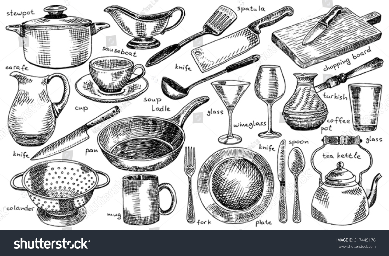 20,052 Cooking knife drawing Images, Stock Photos & Vectors | Shutterstock