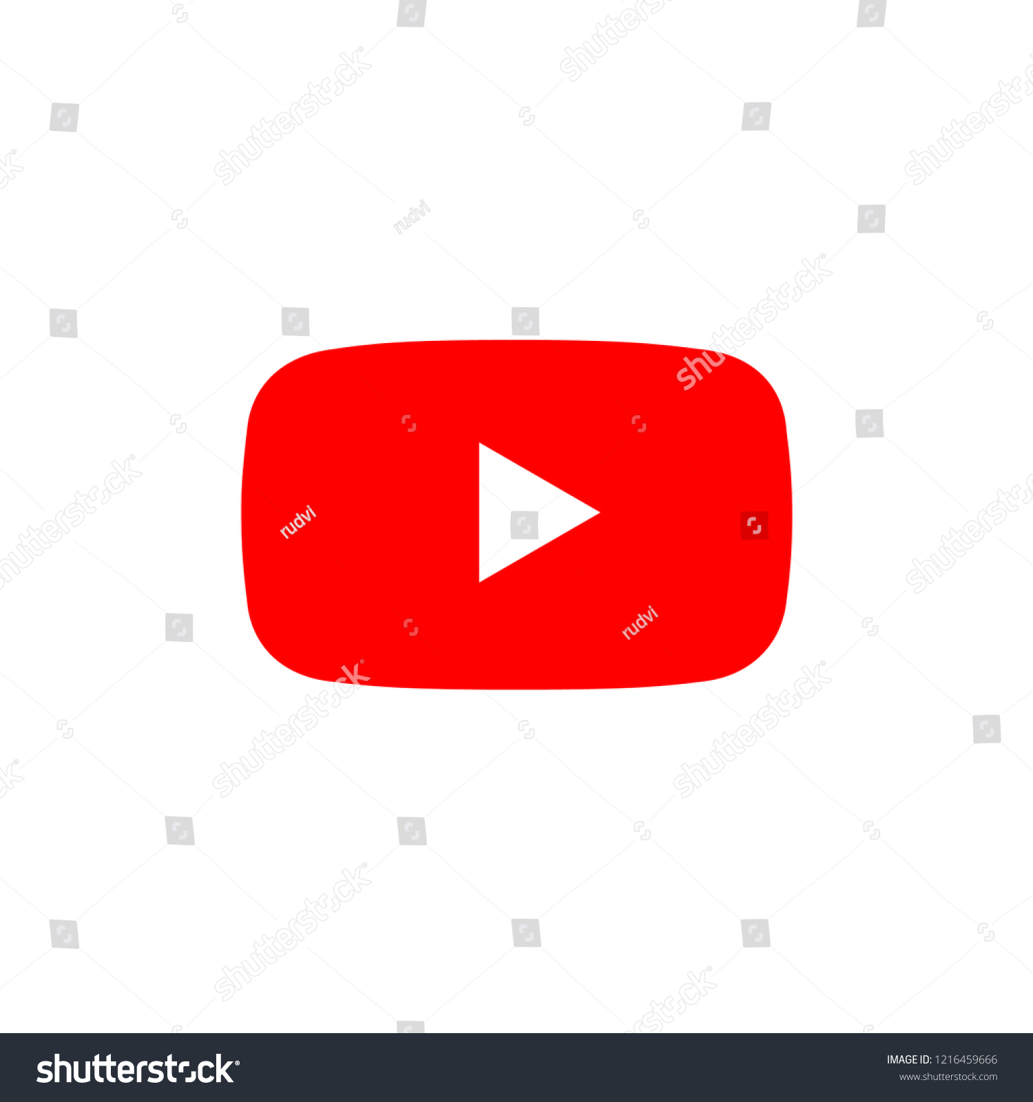 再生ボタンyoutube Youtubeビデオアイコン ロゴシンボル赤いバナー フラットベクター画像 ソーシャルメディアサイン モバイルアプリ ウェブビデオマークベクター画像 のベクター画像素材 ロイヤリティ フリー