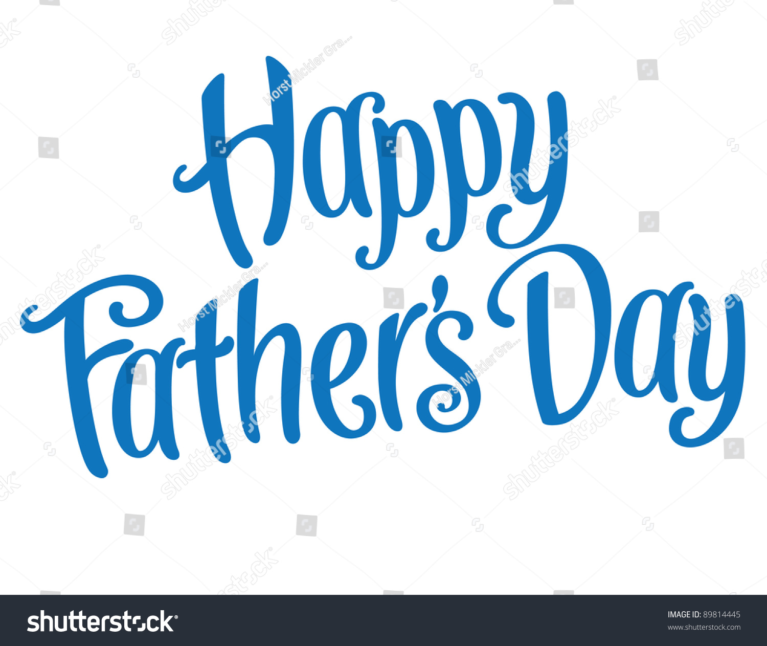 Playful Vector Lettering Series: Happy Father'S Day - 89814445 ...