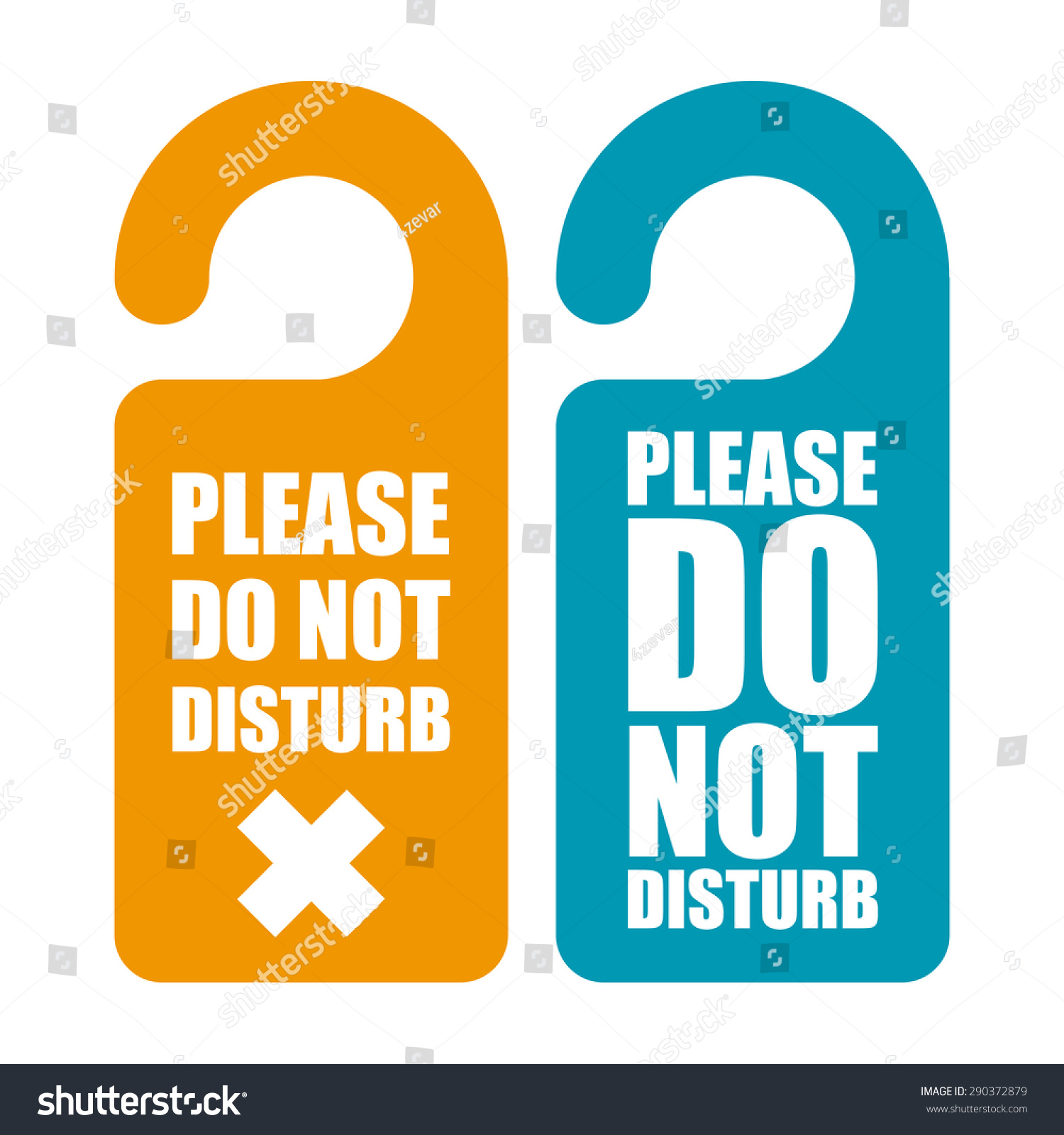 Please Do Not Disturb Hotel Design Stock Vector Illustration 290372879 ...