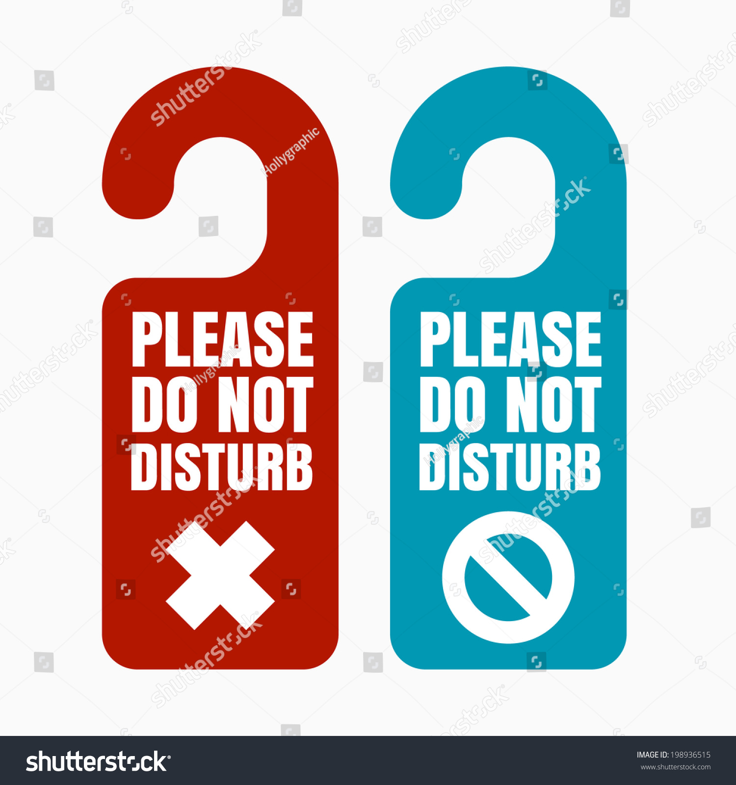 Please Do Not Disturb Sign Stock Vector Illustration 198936515 ...