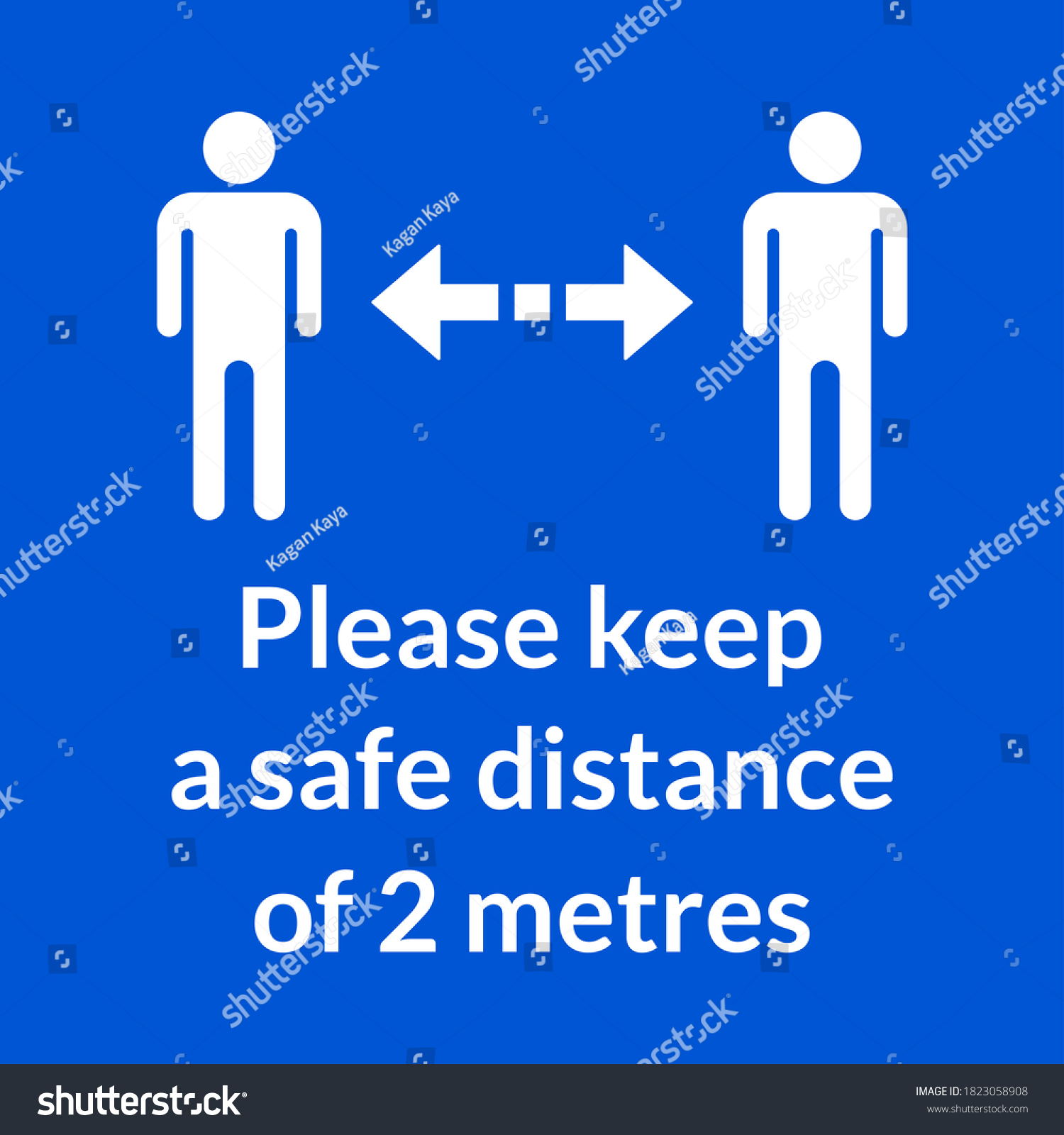 please-keep-safe-distance-2-metres-stock-vector-royalty-free