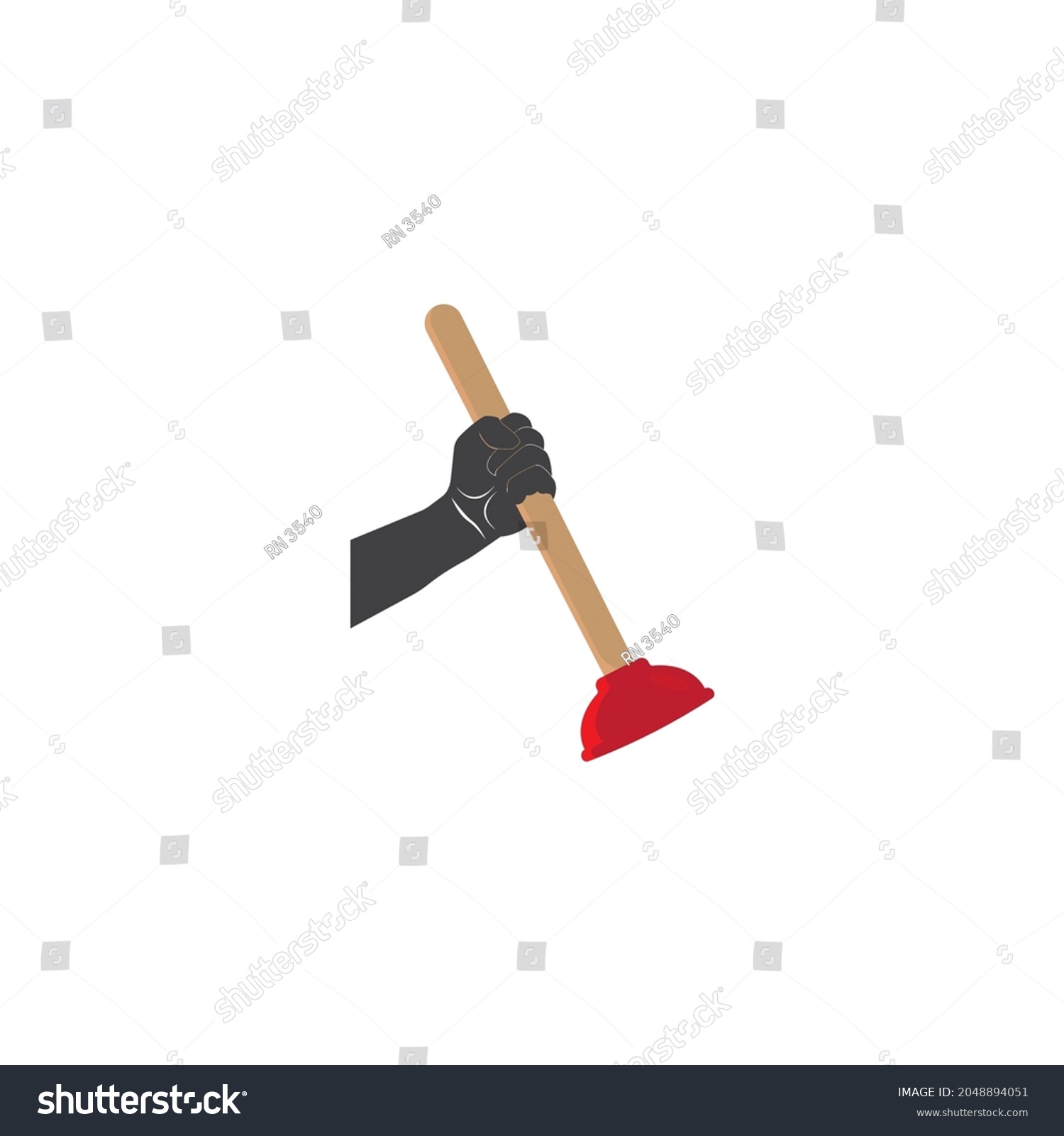 recommend clip art: Plunger icon vector,illustration design template.