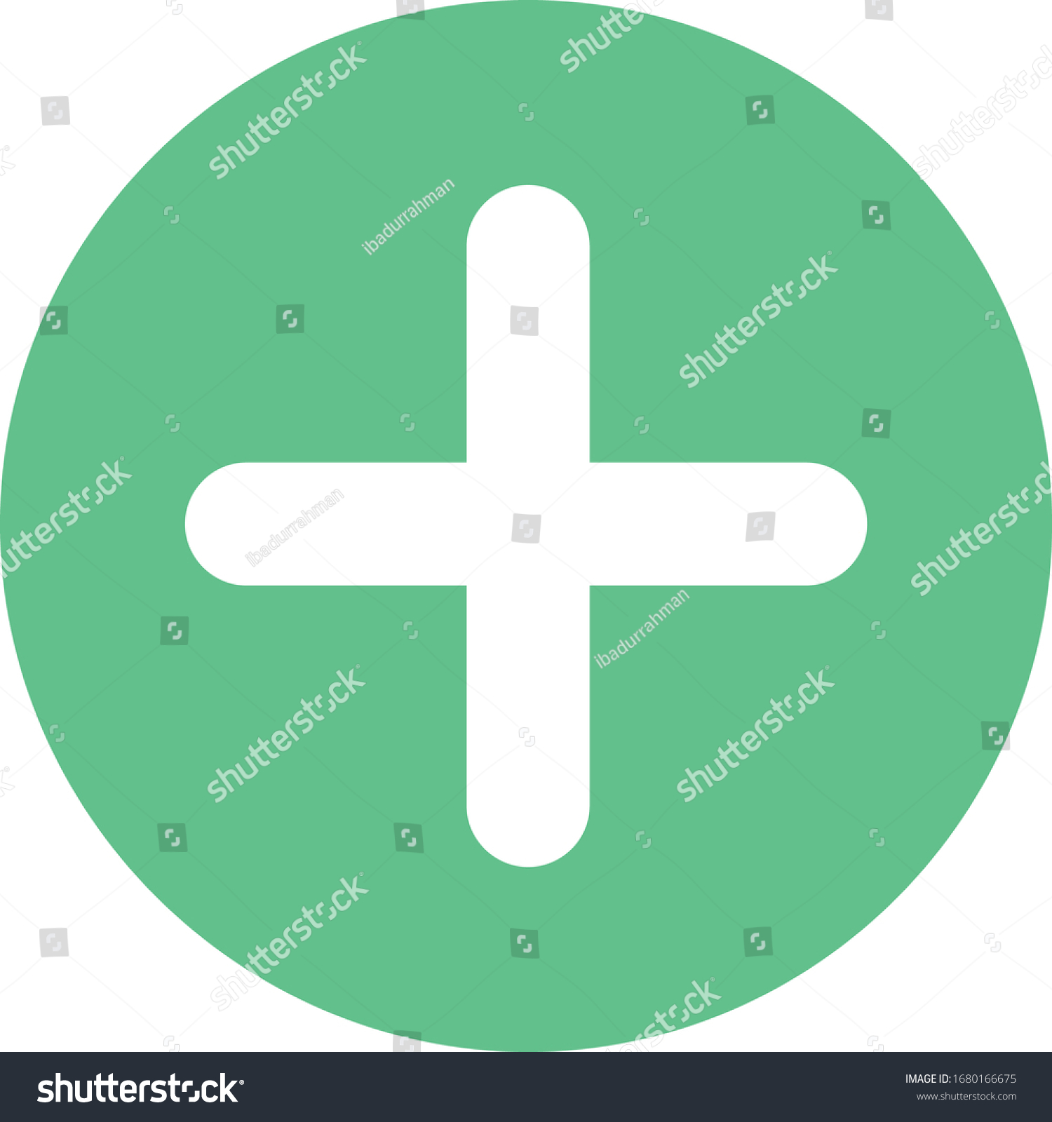 SVG of plus, add, increment, positive or addition button, icon in round style. Simple click sign. Vector illustration for graphic design, logo, Web, UI. svg