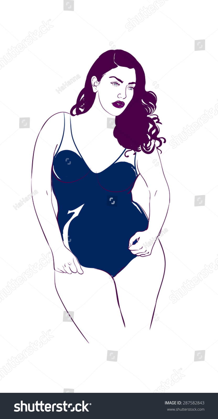 pin up girl swimsuits plus size