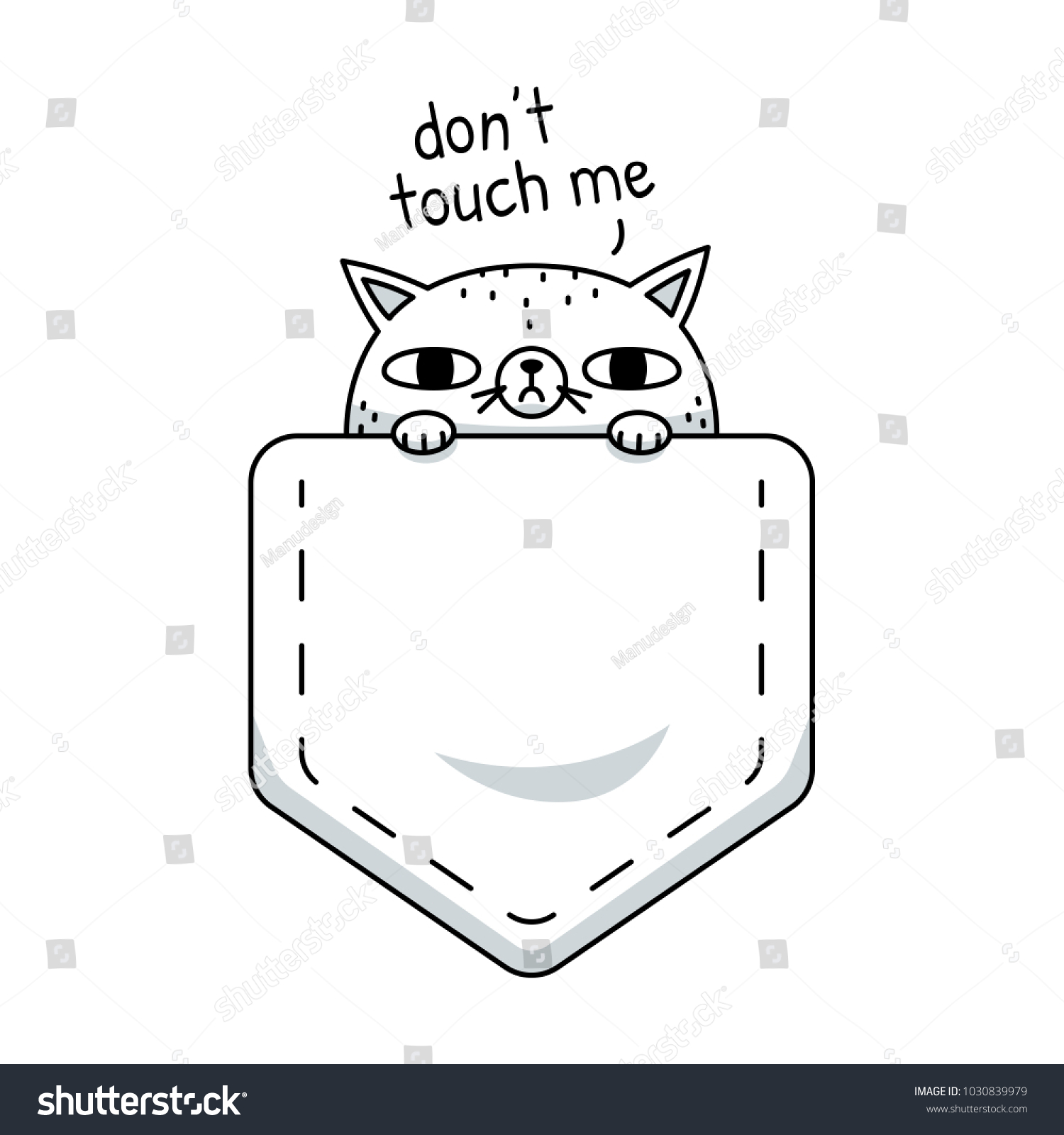 SVG of Pocket Cat is funny illustration cat that live in your pocket, great for any purpose but can be awesome idea for t-shirt design. 100% vector and well layered file svg
