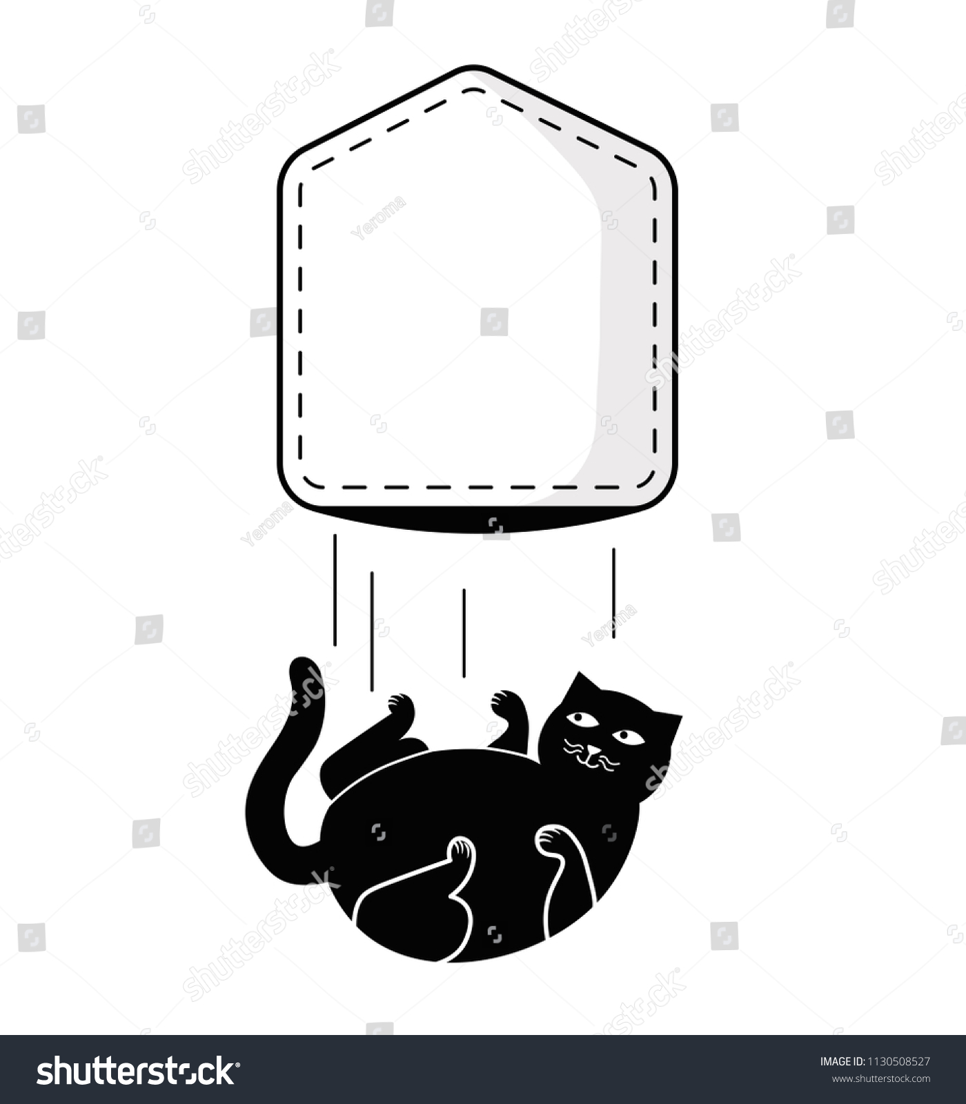 SVG of Pocket fat cat for t-shirt design. Falling cat out of pocket. Vector illustration. svg