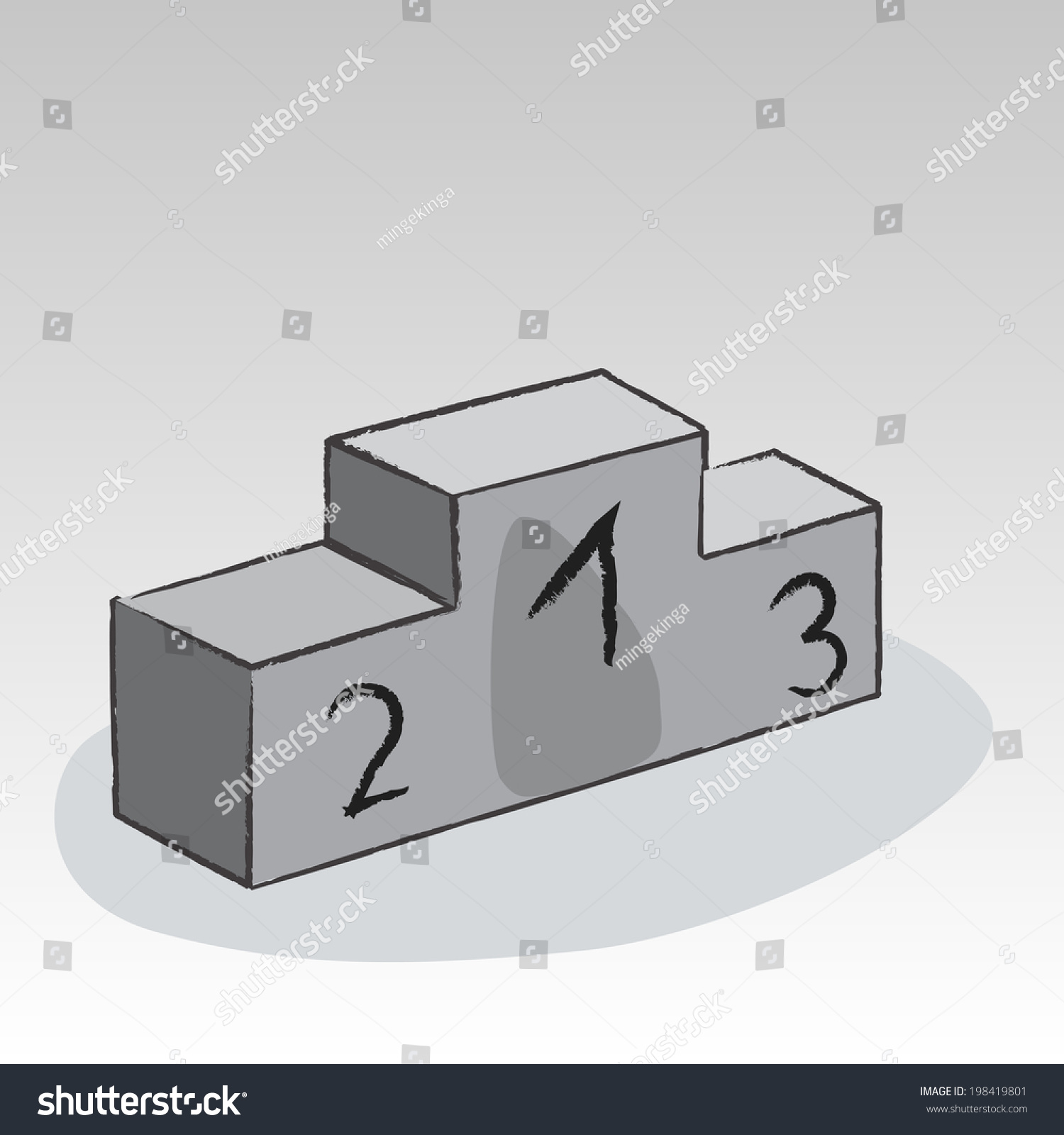 Podium Drawing Stock Vector 198419801 - Shutterstock