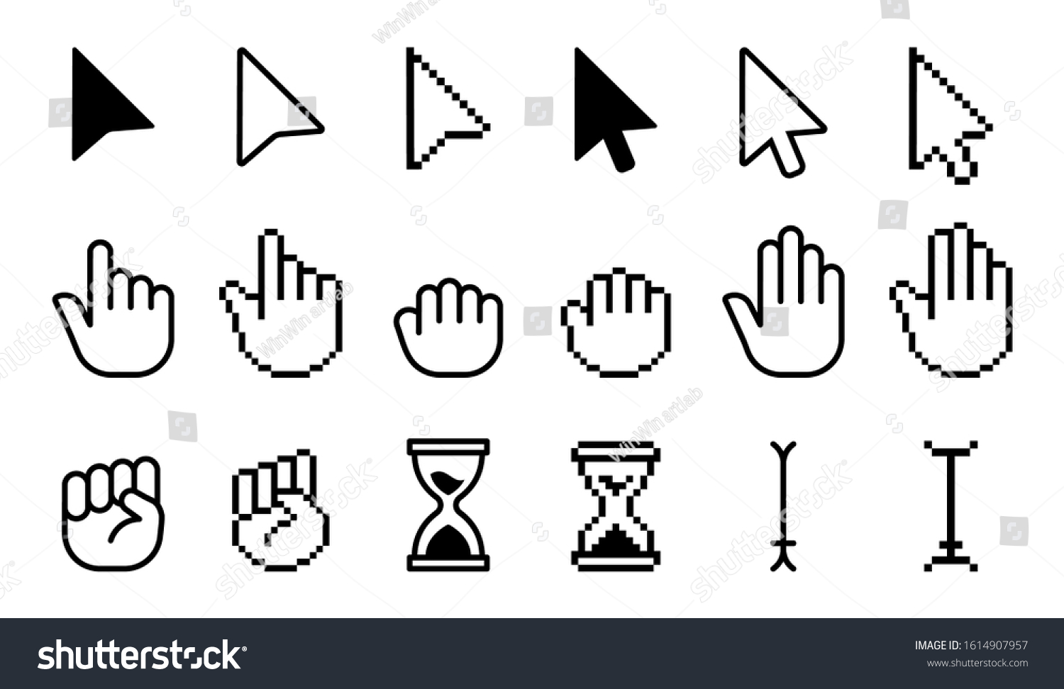 222,218 Cursor set Stock Illustrations, Images & Vectors | Shutterstock