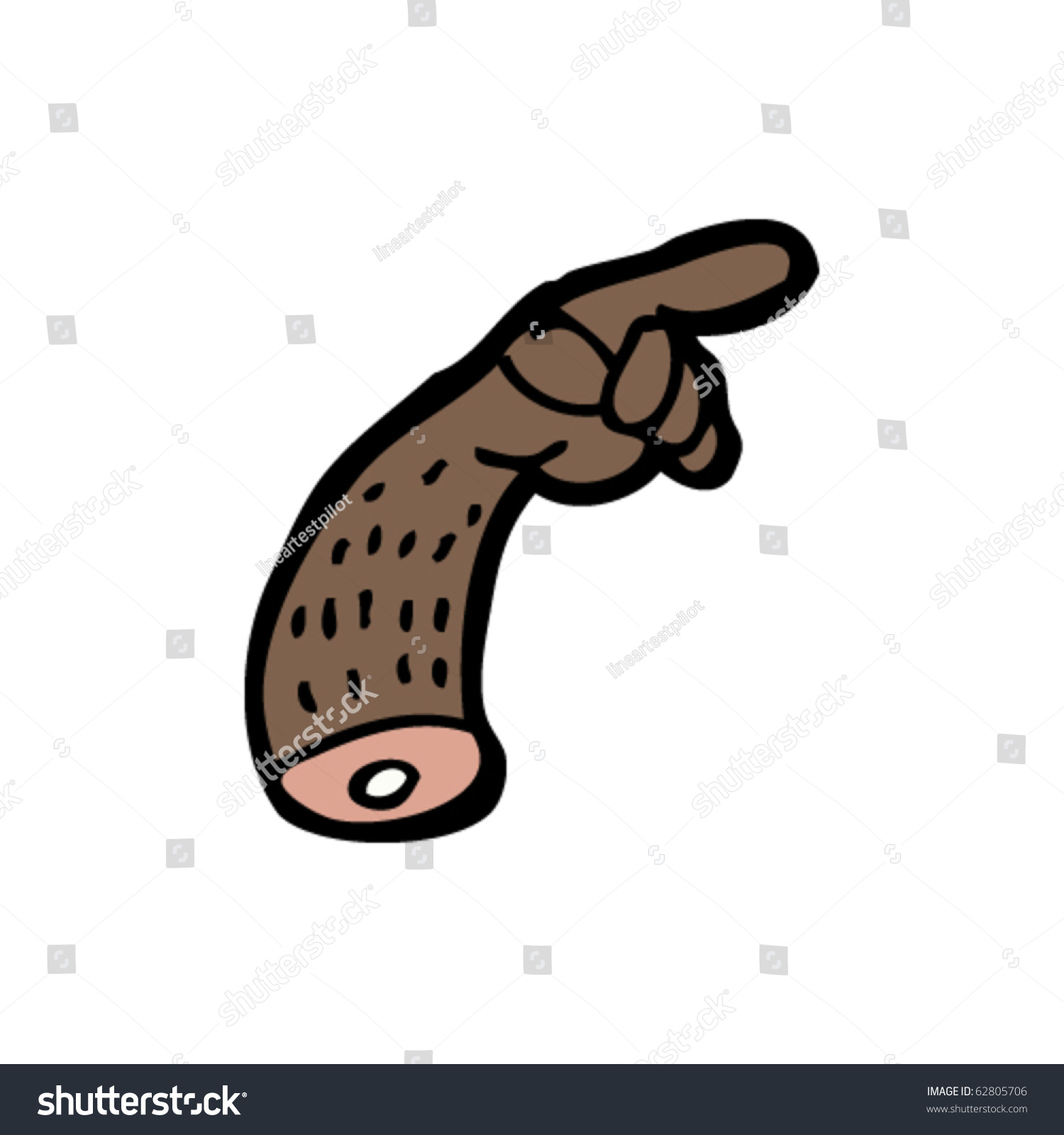 Pointing Arm Cartoon Stock Vector (Royalty Free) 62805706 | Shutterstock