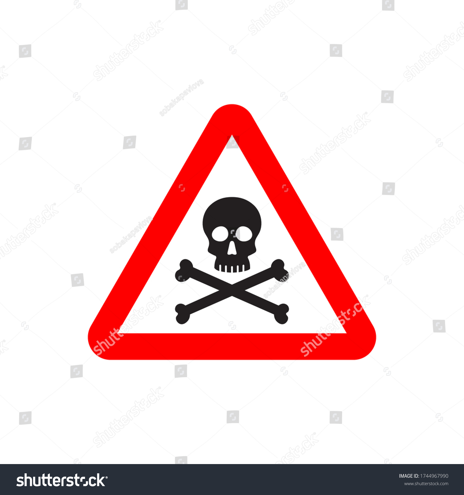 Poison Bio Hazard Vector Logo Design Stock Vector (Royalty Free ...