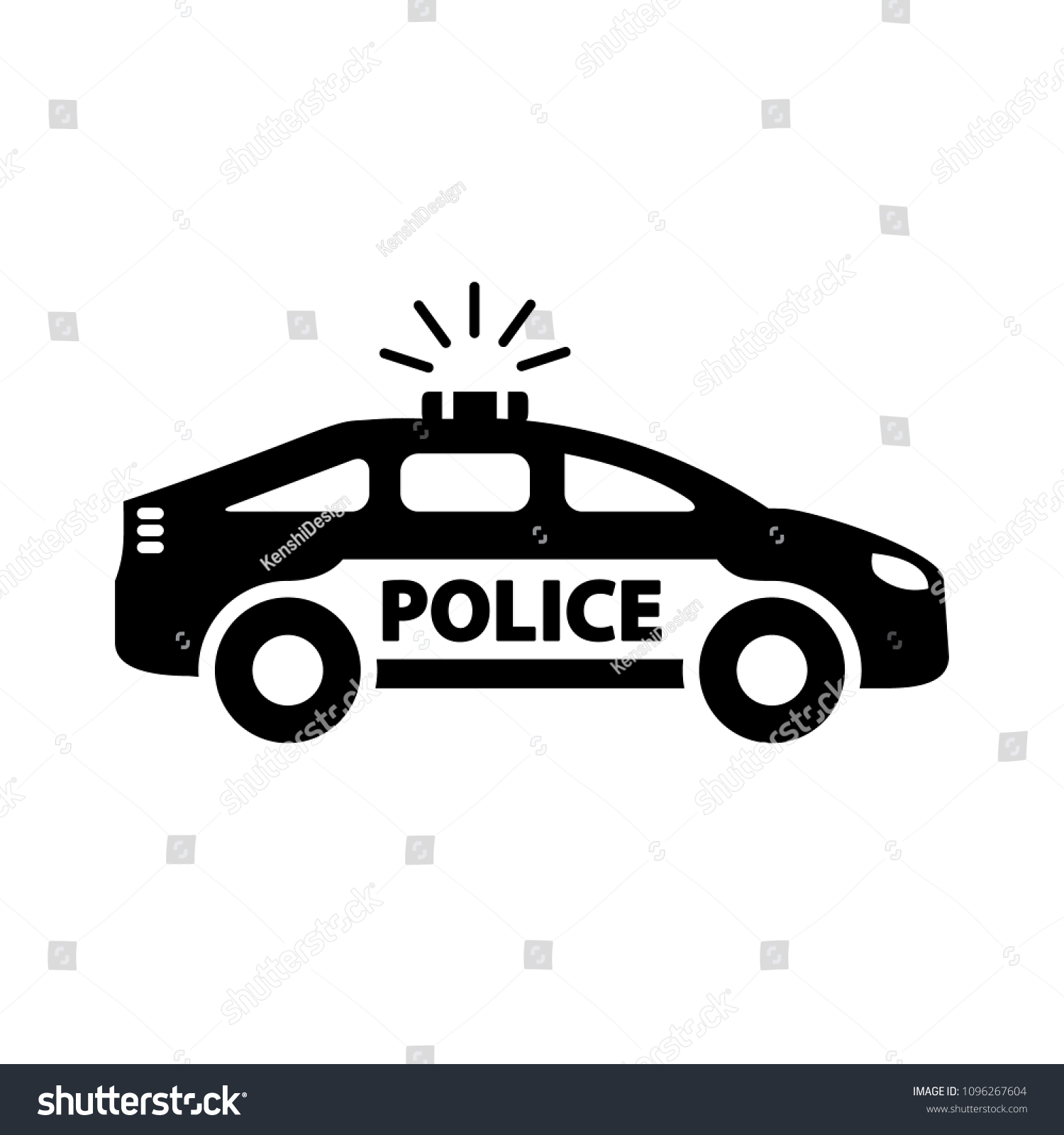 SVG of Police car icon. Vector. svg