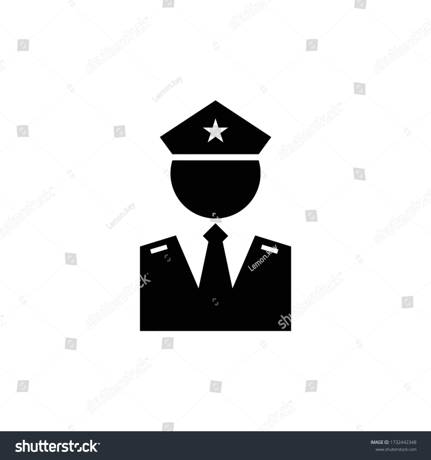 Police Icon Logo Icon Vector Stock Vector (Royalty Free) 1732442348 ...