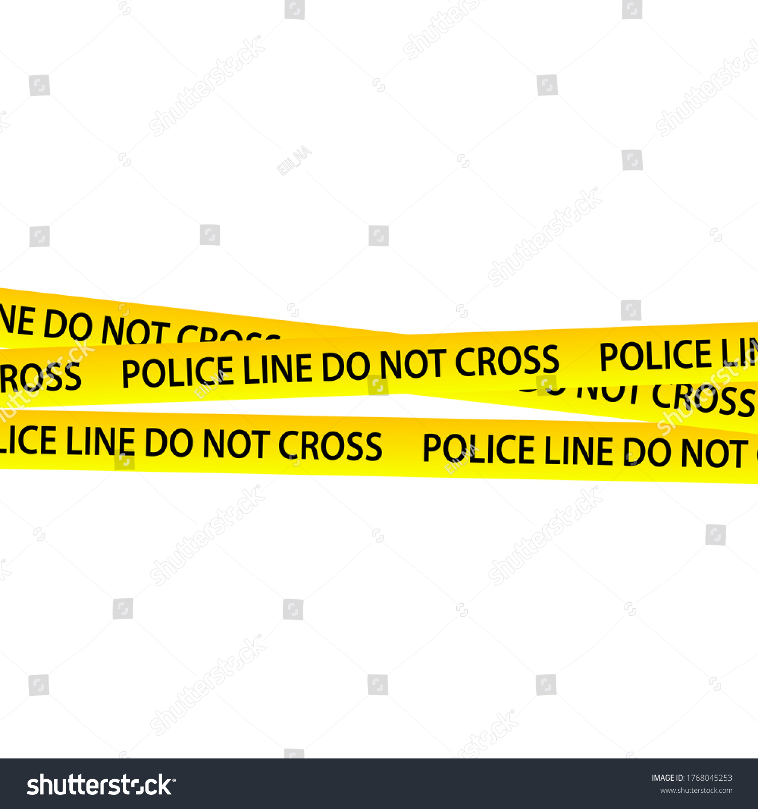 Police Line Crime Scene Warning Tapes Stock Vector (Royalty Free ...