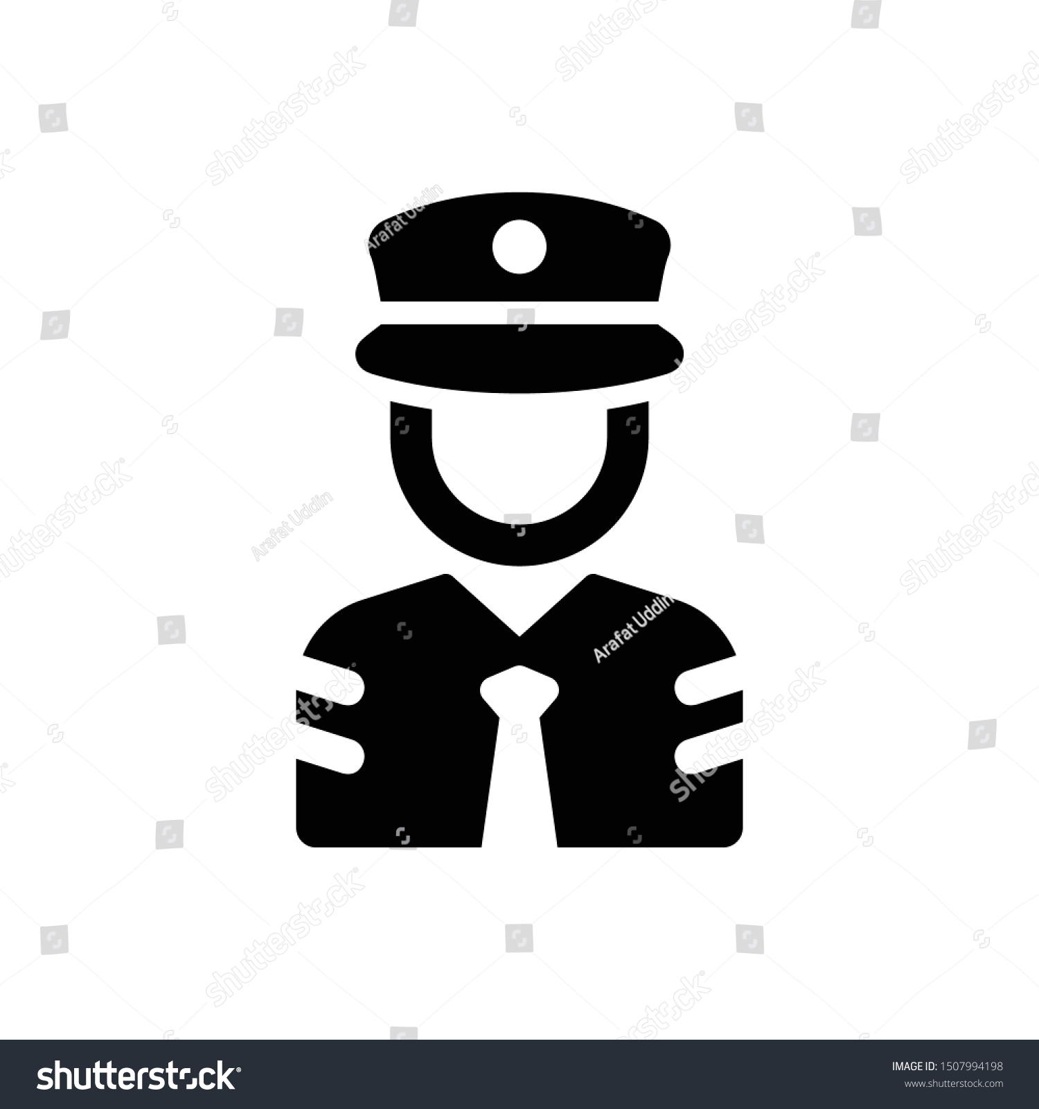 Police Policeman Officer Cop Icon Stock Vector (Royalty Free) 1507994198