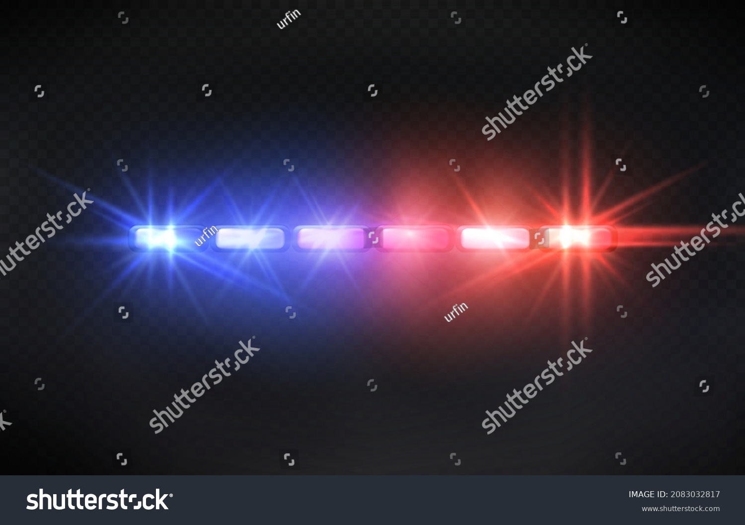SVG of Police siren lights. Beacon flasher, policeman car flashing light and red blue safety sirens vector illustration svg
