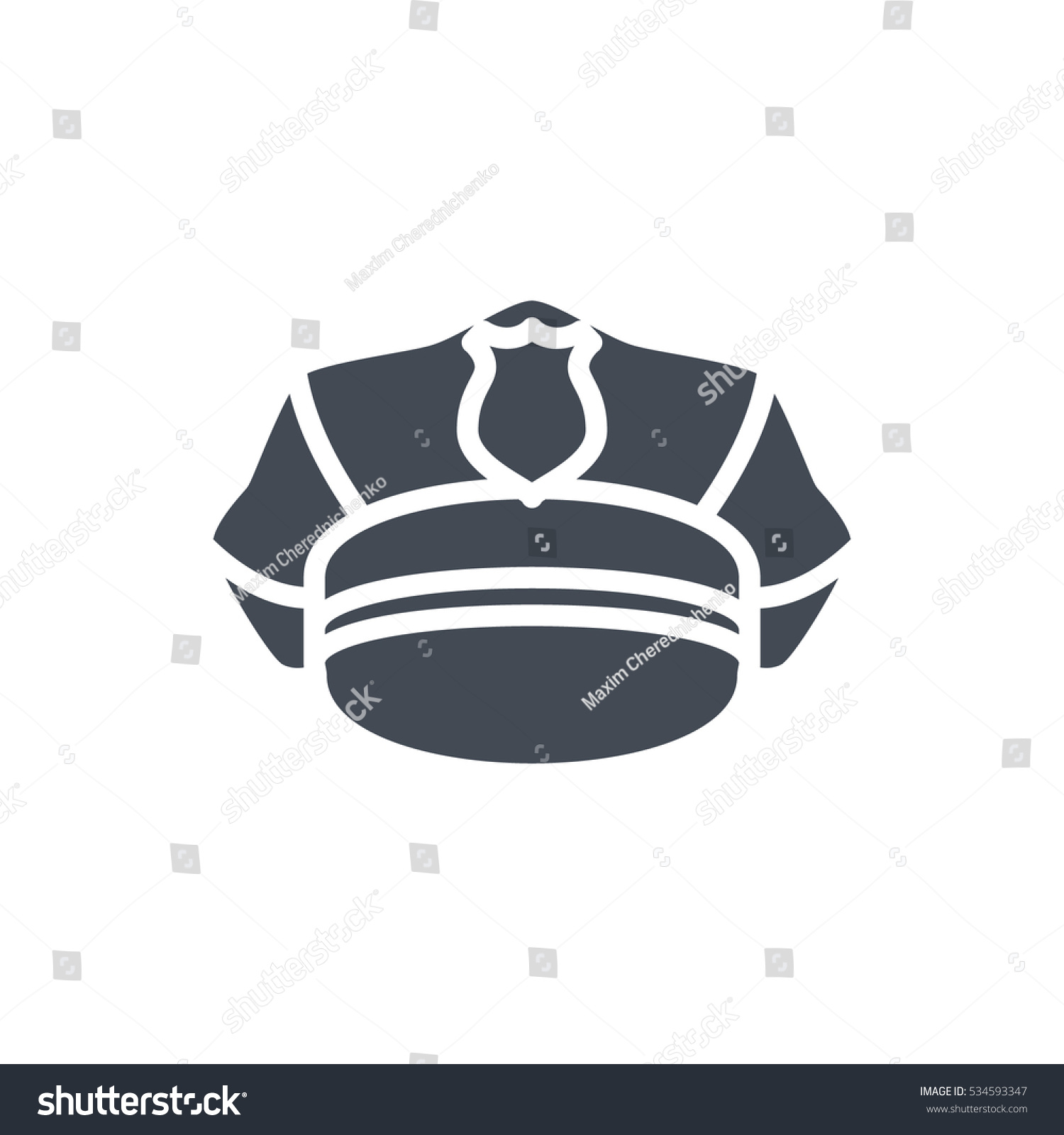 police hat clip art black and white - photo #41