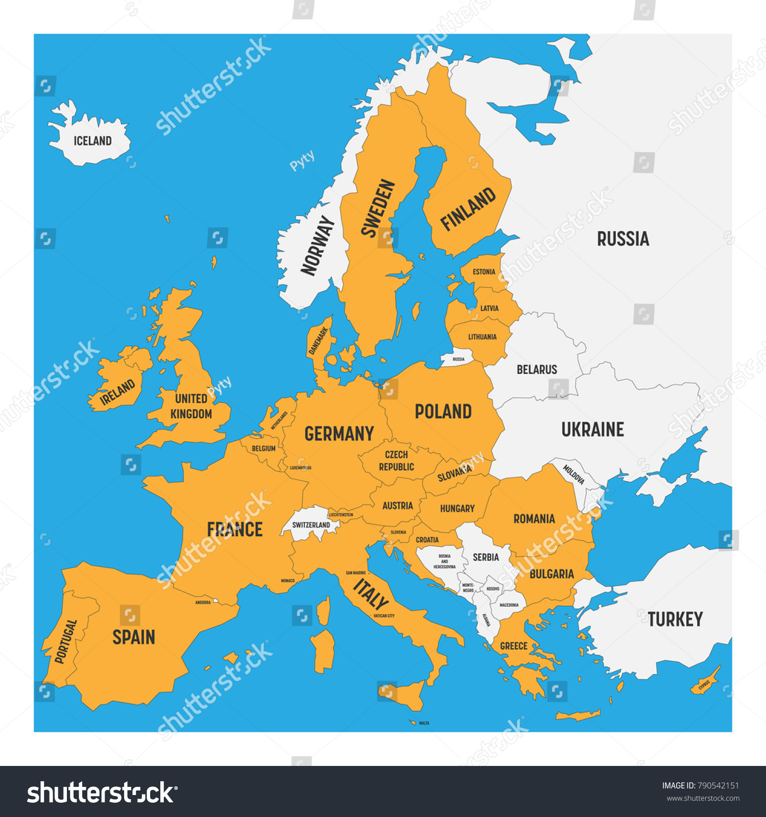 Of europe map Europe