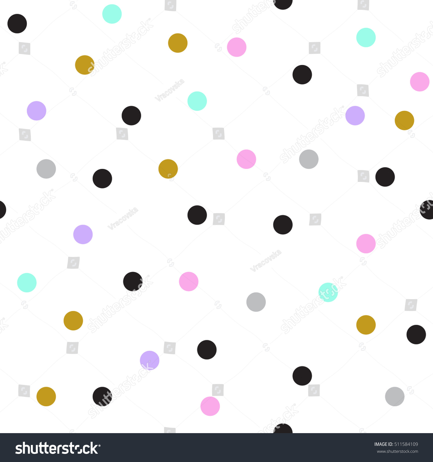 Polka Dot Seamless Pattern Vector Background Stock Vector (Royalty Free ...