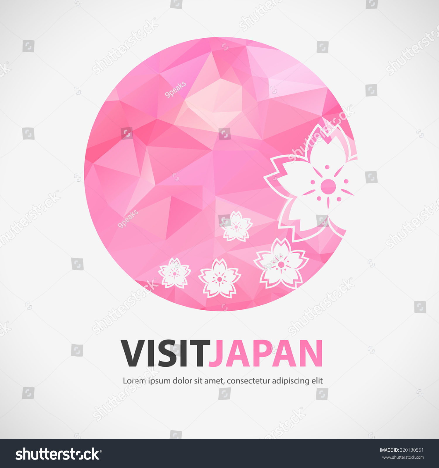 Polygon Design Abstract Japan Element Visit Polygon Design Abstract Japan Element Visit