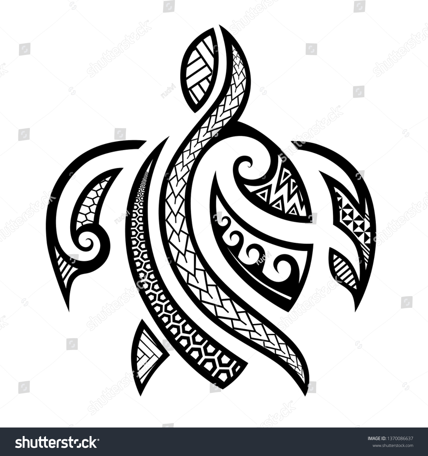 996 Polynesian tattoo turtle Images, Stock Photos & Vectors Shutterstock