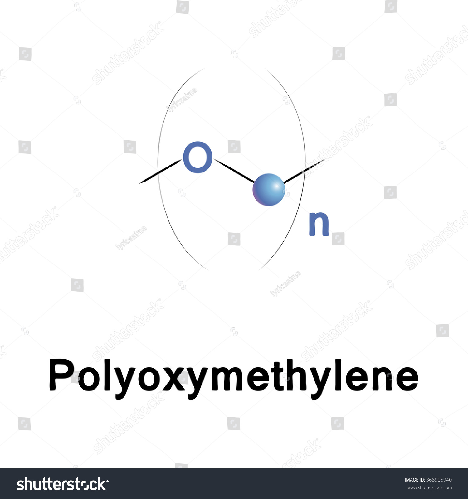 Polyoxymethylene Pom Known Acetal Polyacetal Polyformaldehyde Stock ...