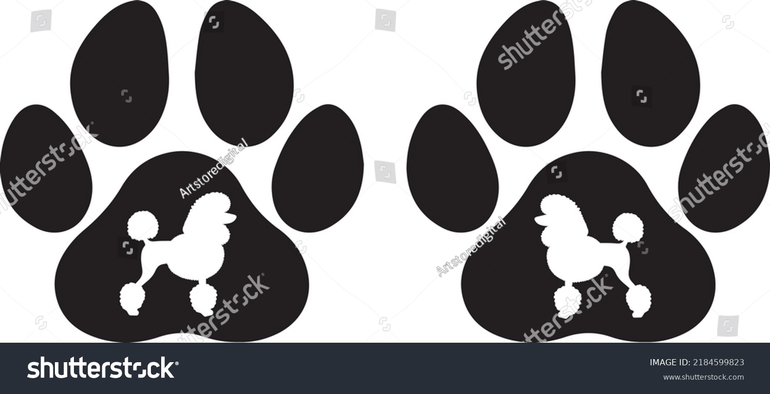 SVG of Poodle Paw 2 Dog Vector File svg