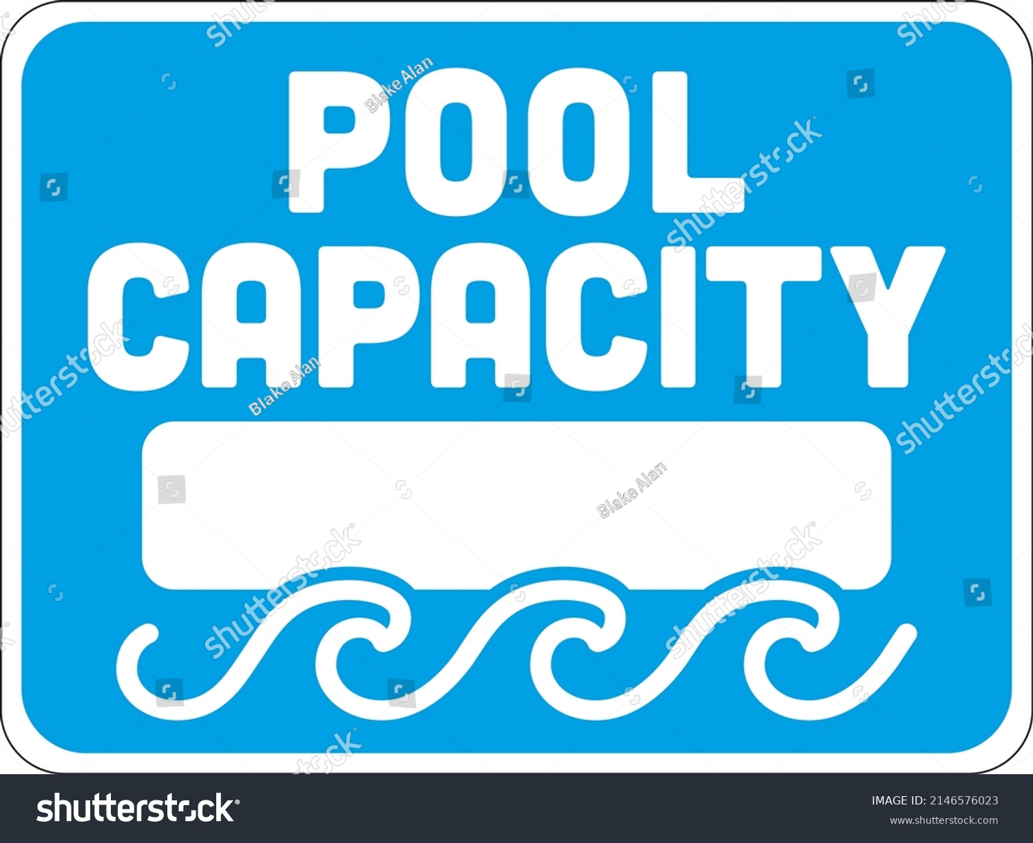 SVG of Pool Capacity Sign | Standard Signage for Swimming Facilities, Summer Rental Homes, and Property Management svg