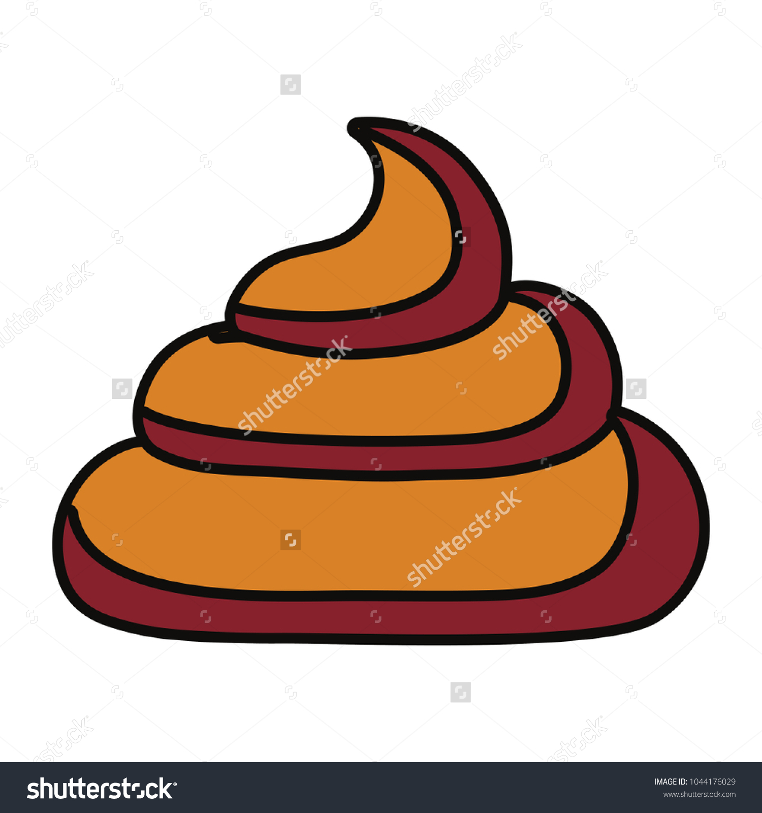 Poop Vector Illustration: vector de stock (libre de regalías ...