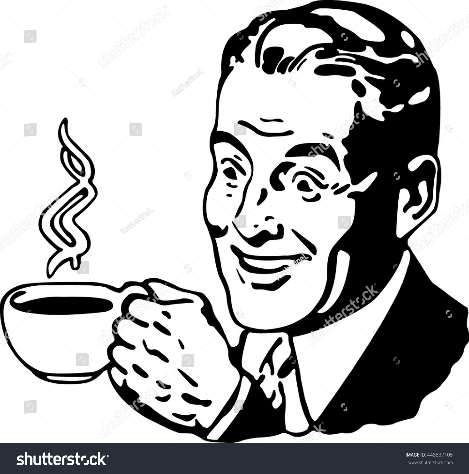 Black Guy Drinking Coffee Clipart Black Guy Drinking Coffee Clipart