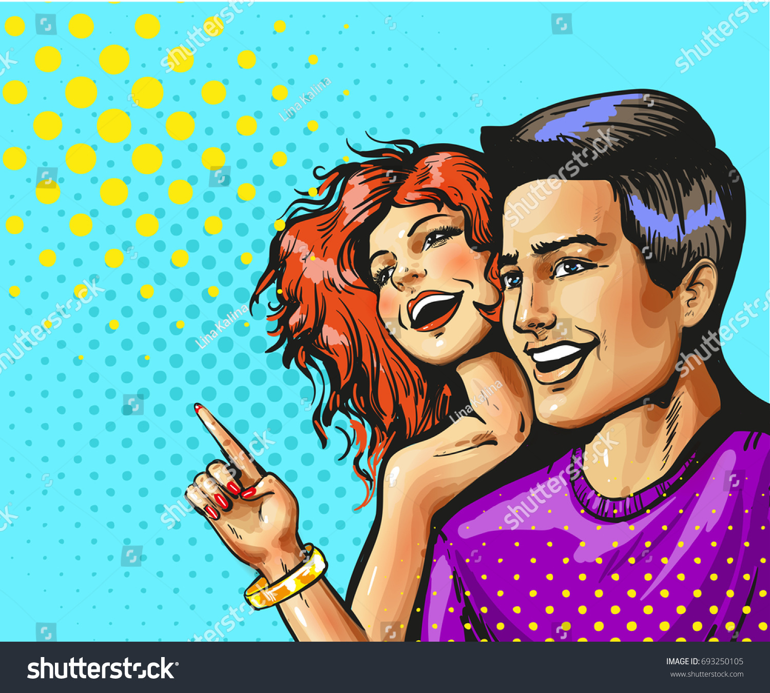 Pop Art Retro Comic Style Vector Stock Vector Royalty Free 693250105 7796