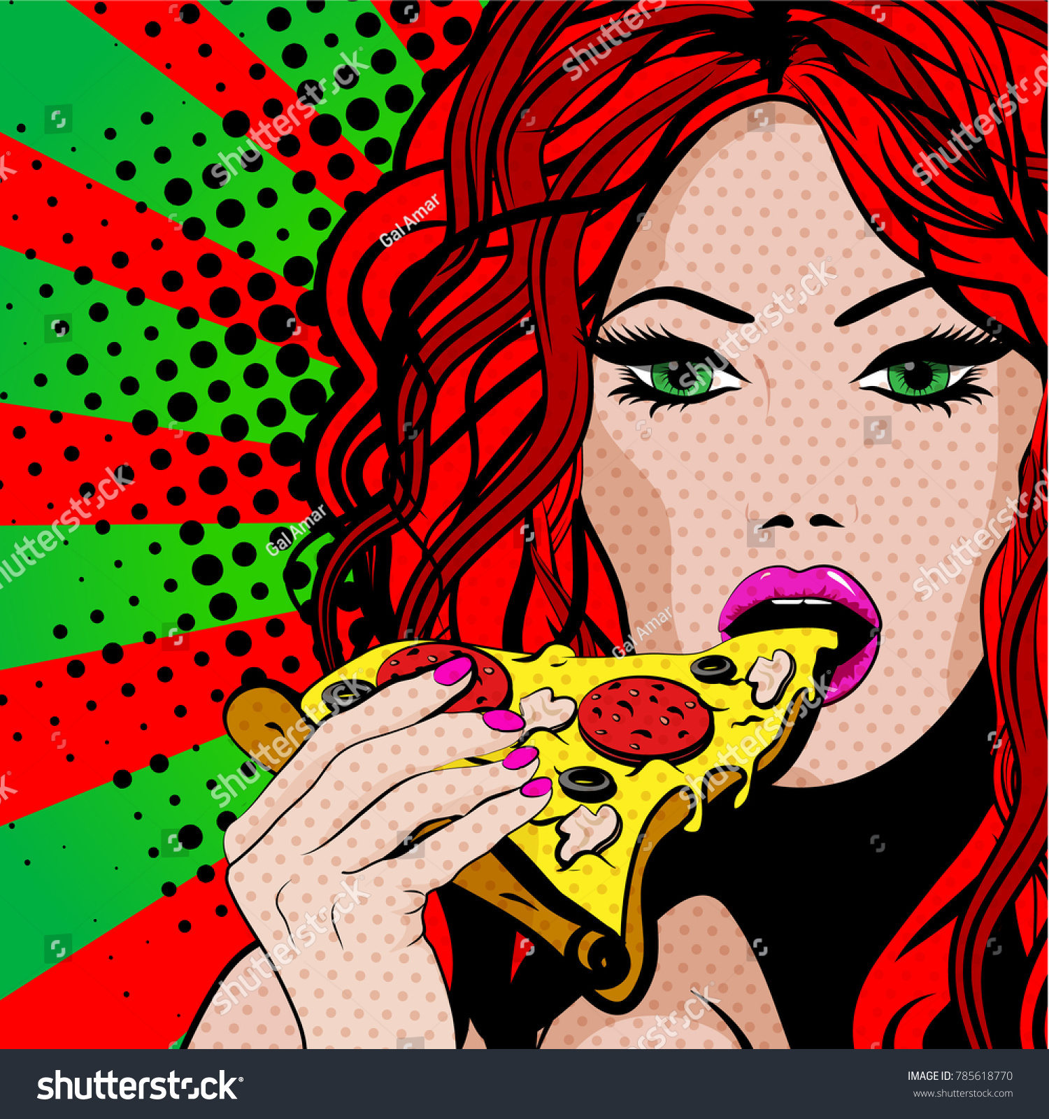 2 134 Woman Sexy Eating Stock Illustrations Images And Vectors