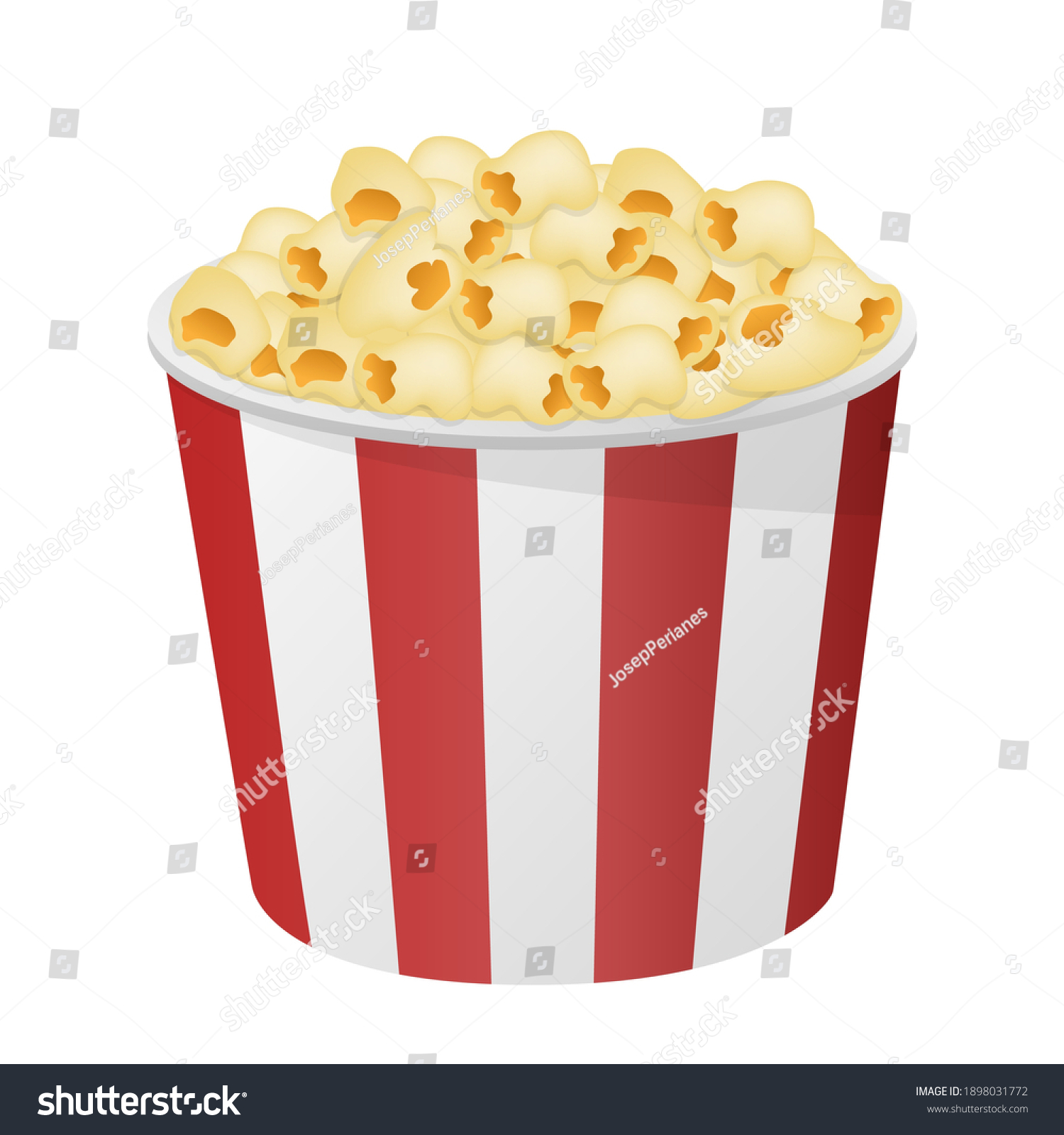 SVG of Pop Corn Emoji Vector Design. Cinema Food Art Illustration. Snack Restaurant Traditional Product Clipart. svg