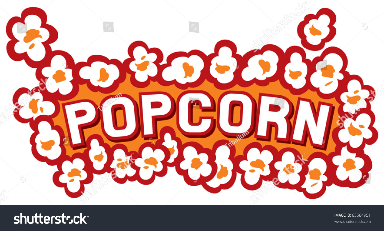 Popcorn Design Stock Vector 83584951 - Shutterstock