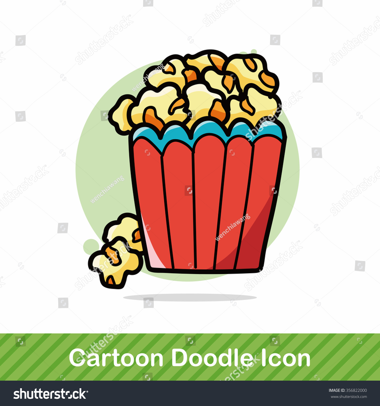 Popcorn Doodle Stock Vector (Royalty Free) 356822000