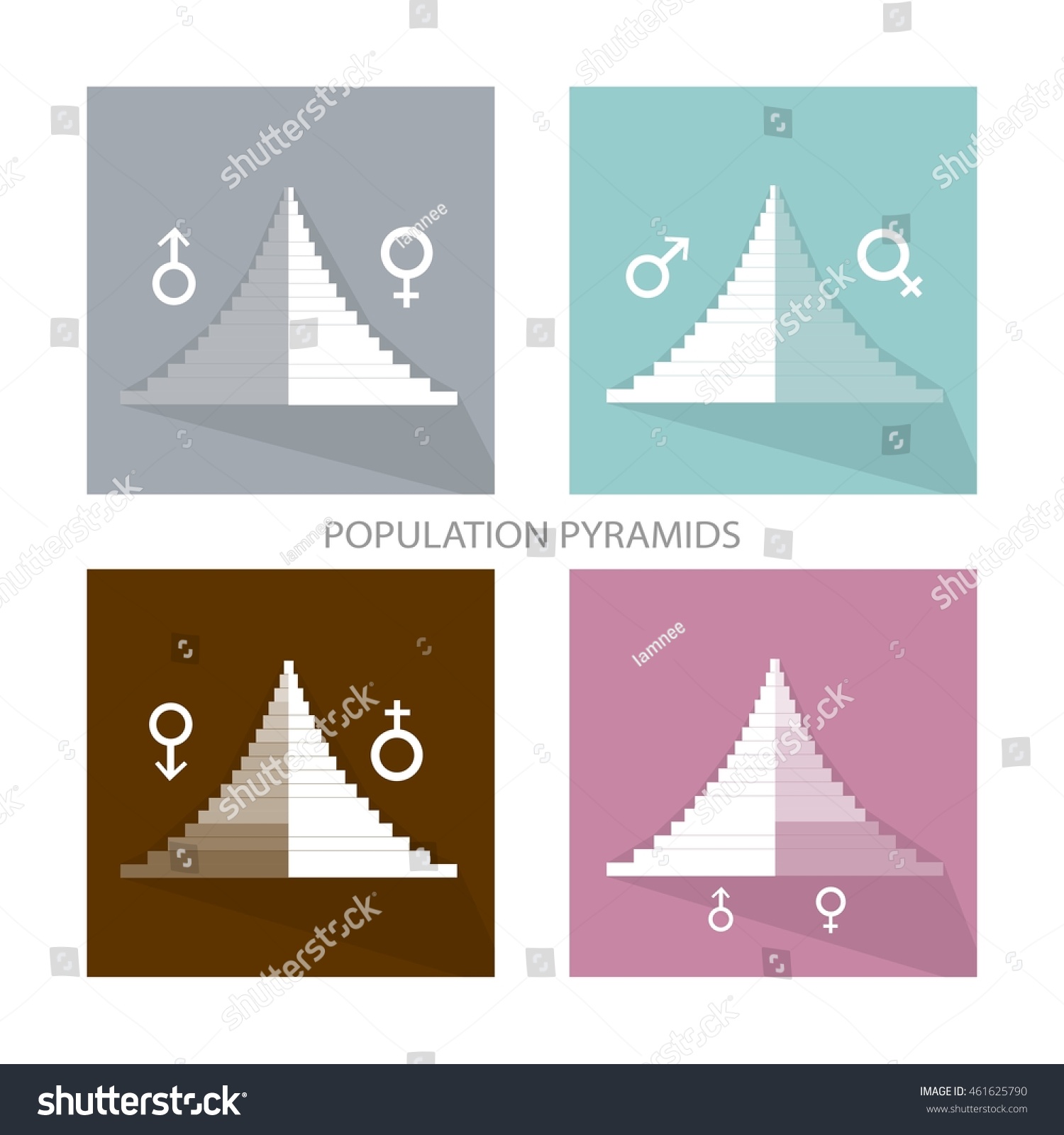 Population Demography Illustration Detail Population Pyramids Stock Vector Royalty Free 461625790 1988