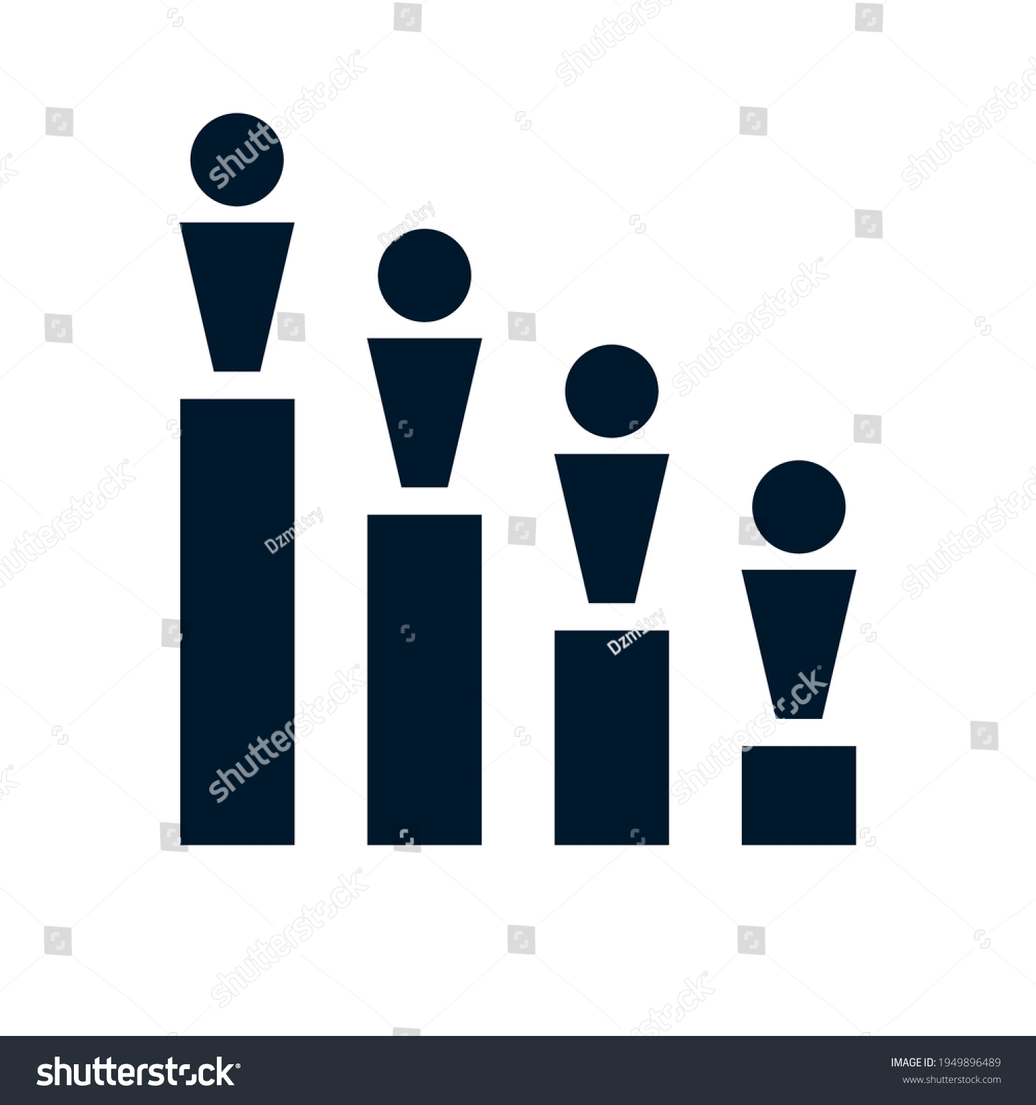 population-decrease-graph-clipart-image-isolated