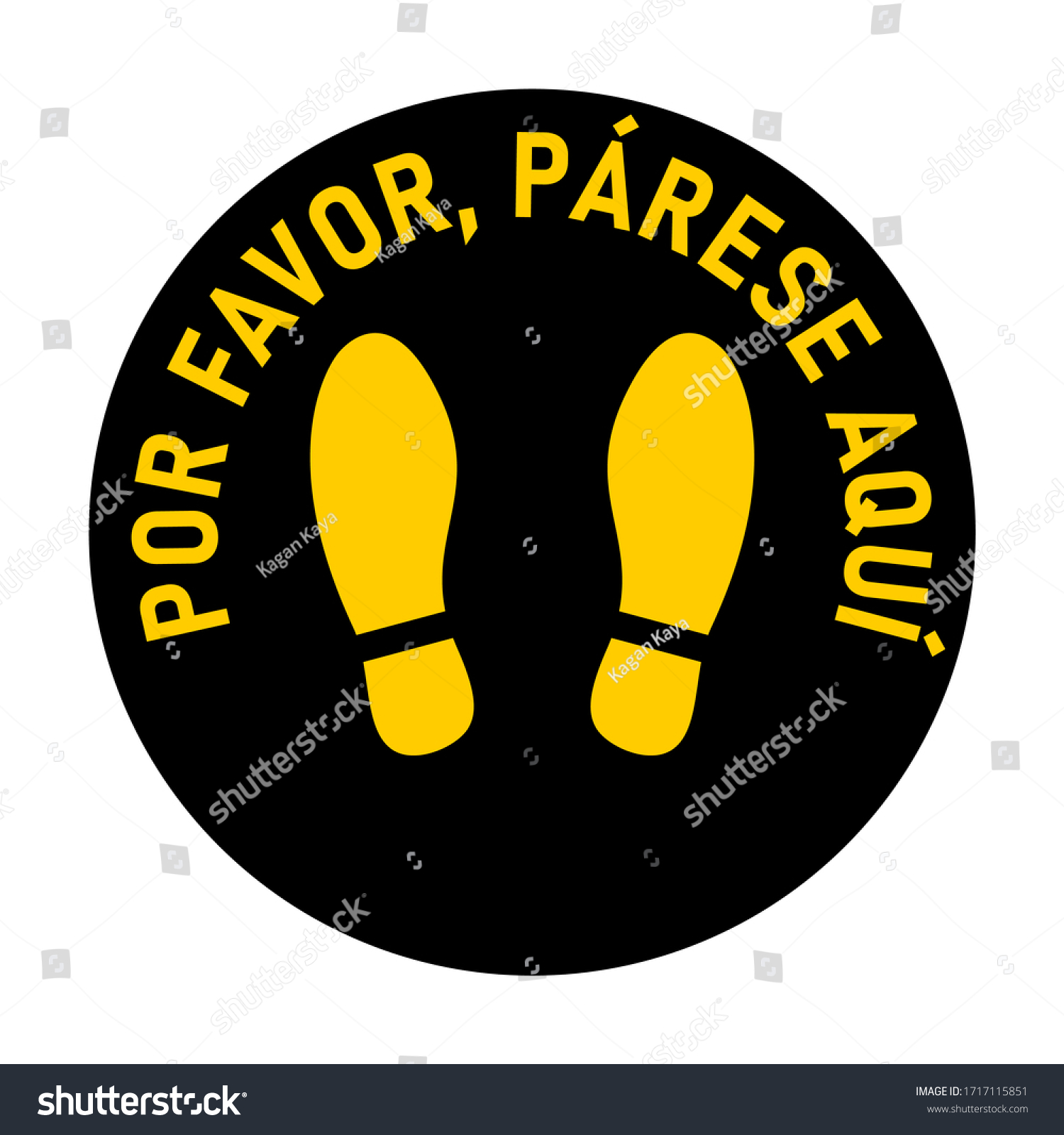 Por Favor Please Stand Herein Spanish Stock Vector (Royalty Free Por Favor Please Stand Herein Spanish Stock Vector (Royalty Free