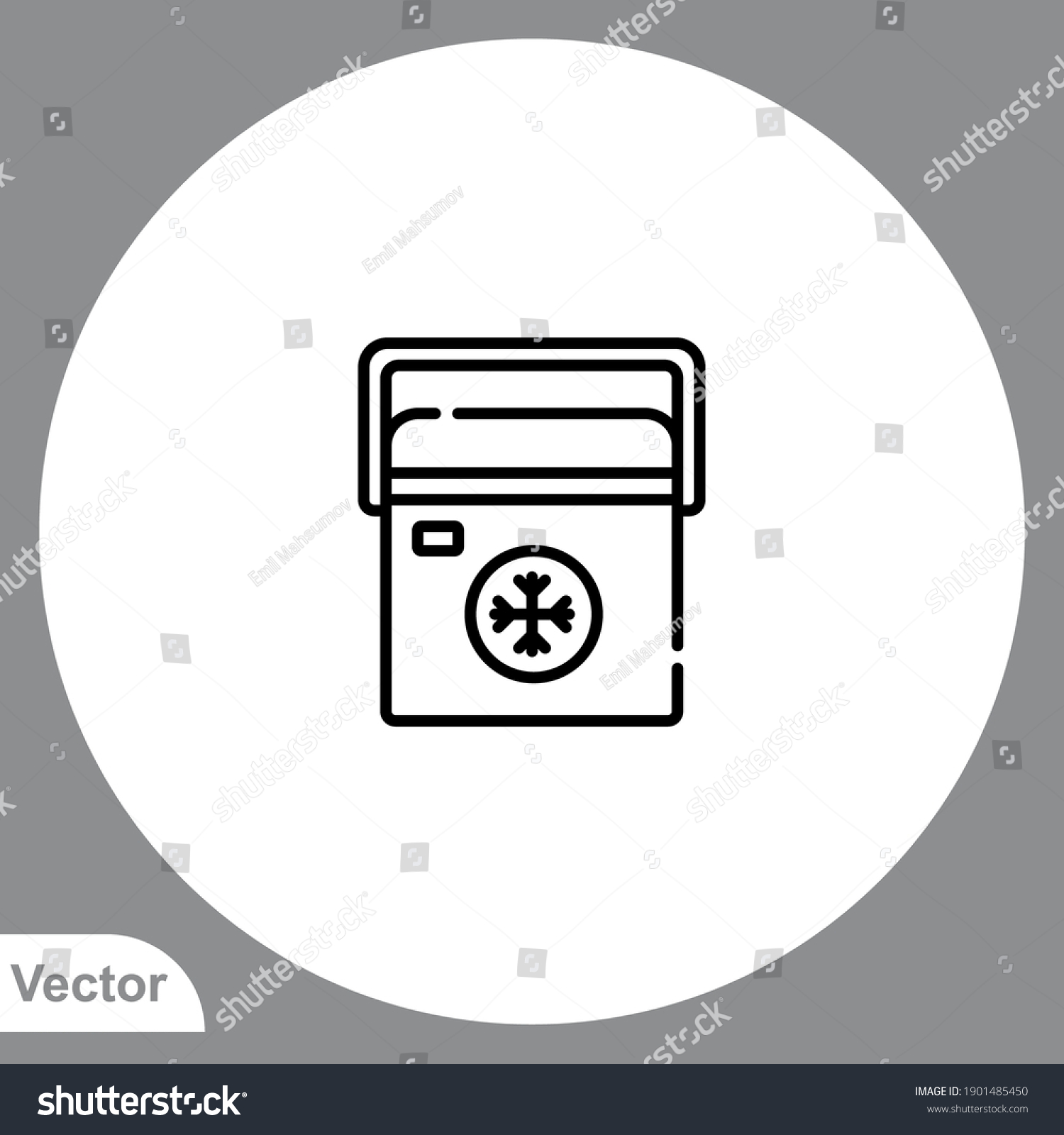 SVG of Portable fridge icon sign vector,Symbol, logo illustration for web and mobile svg