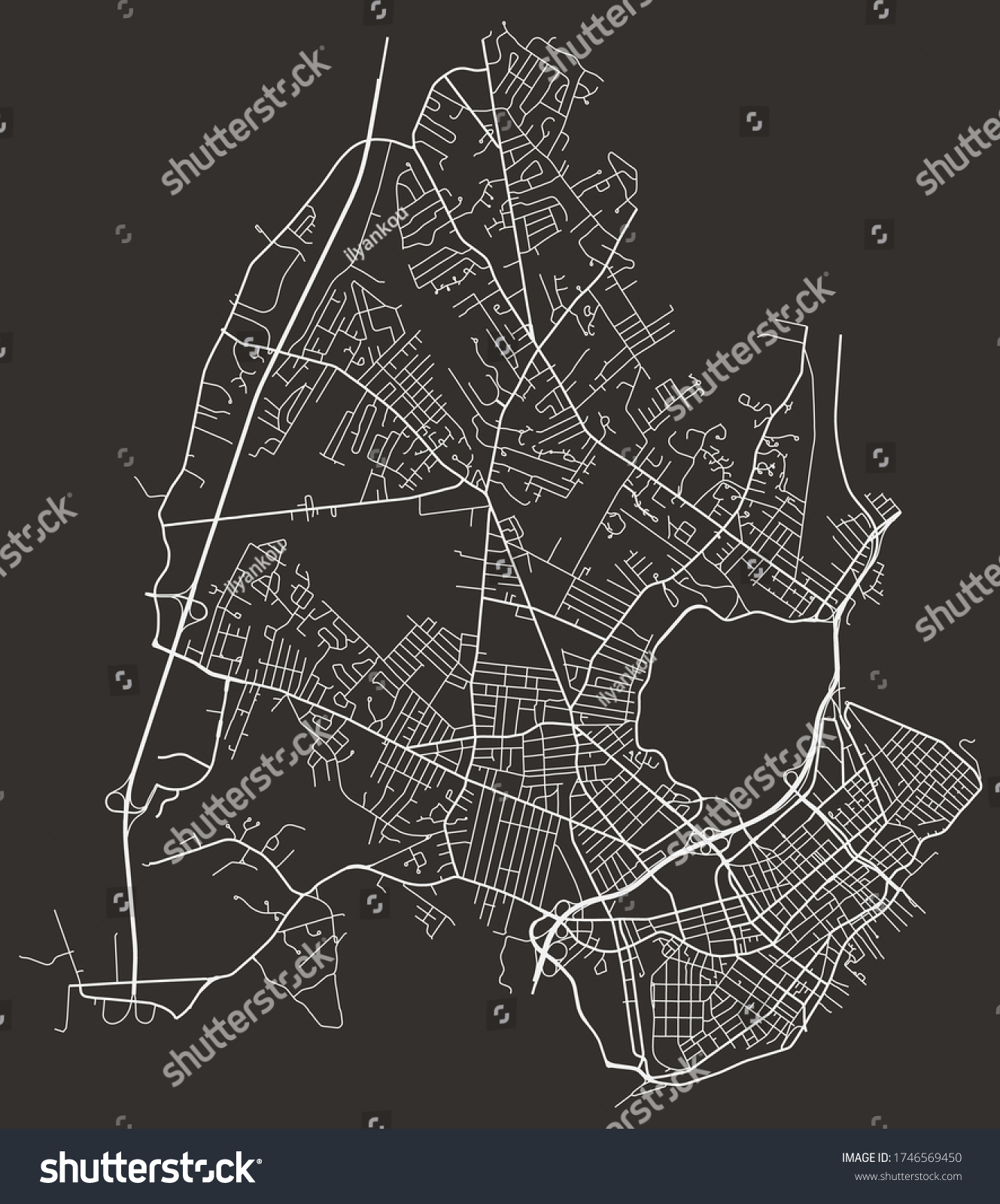 535 Portland Maine Stock Vectors Images Vector Art Shutterstock   Stock Vector Portland Maine United States Urban City Map With Roads And Lanes Town Center And Periphery 1746569450 