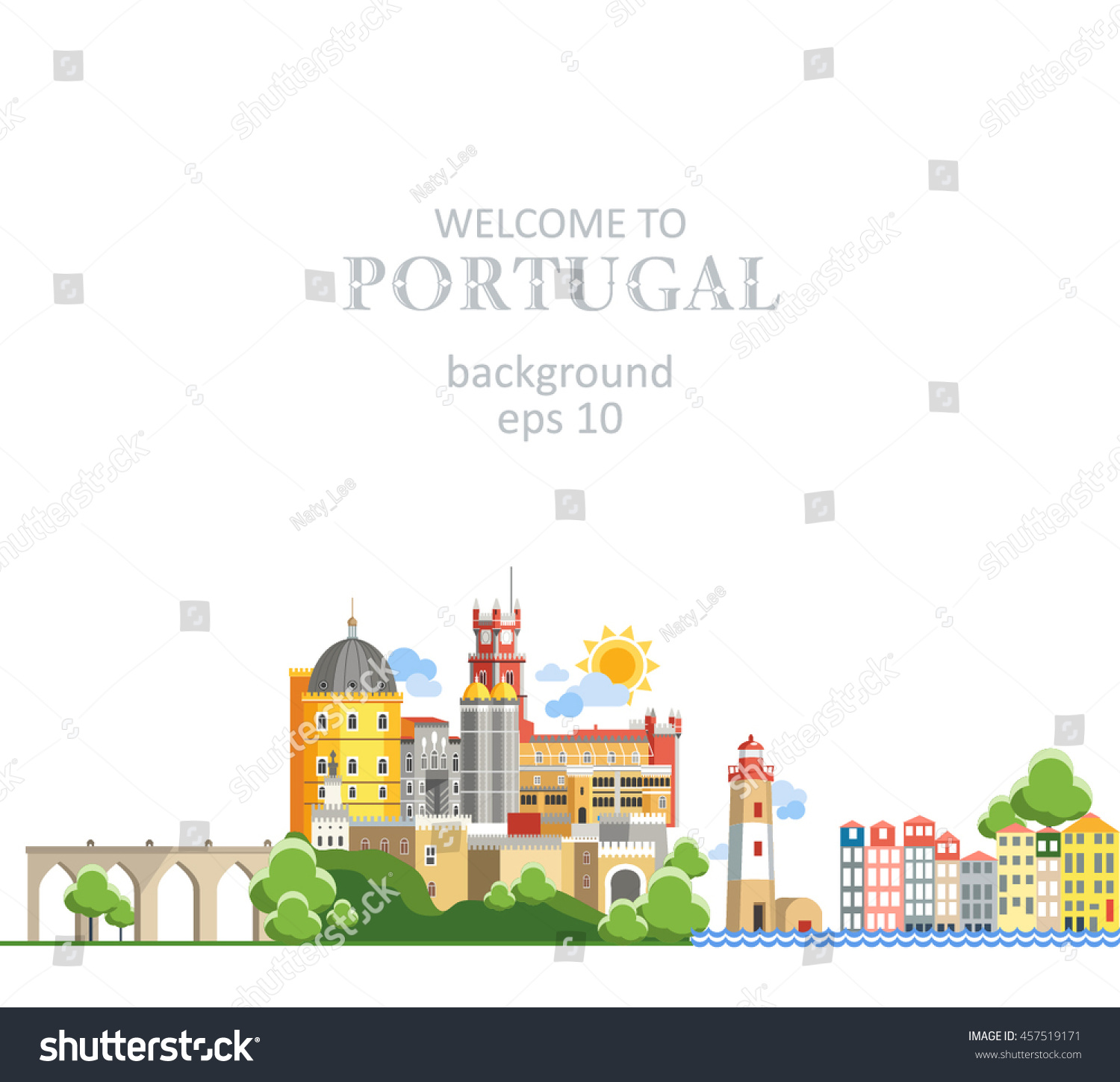 SVG of Portugal background panorama svg