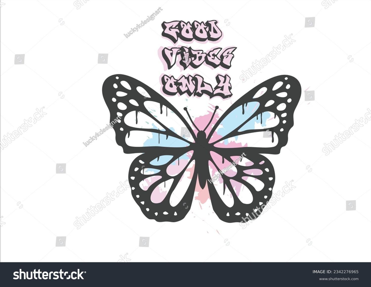 SVG of positive vibes vector hand drawn design svg