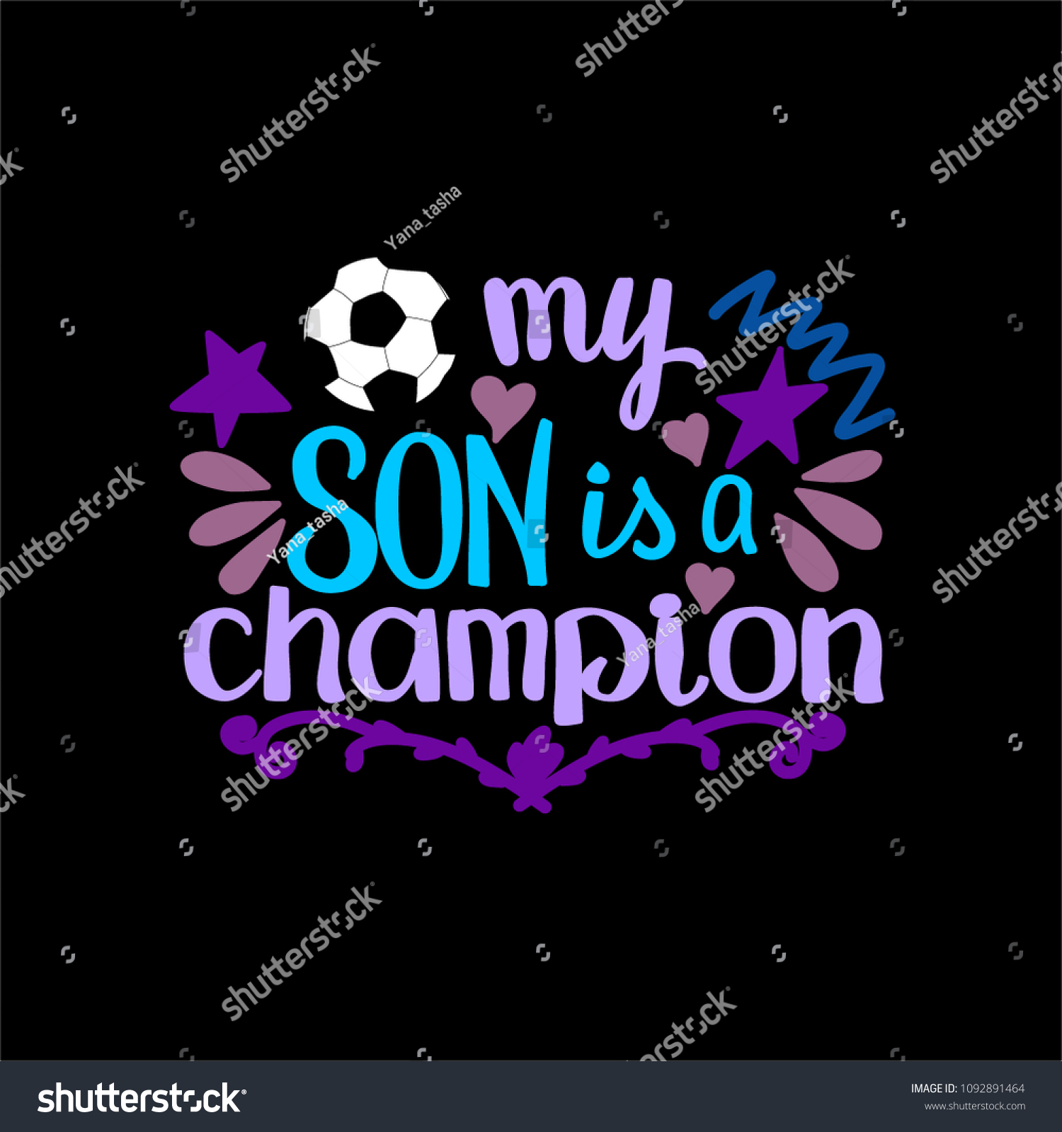 Postcard Poster Congratulations Success Your Son Stock Vector Royalty Free