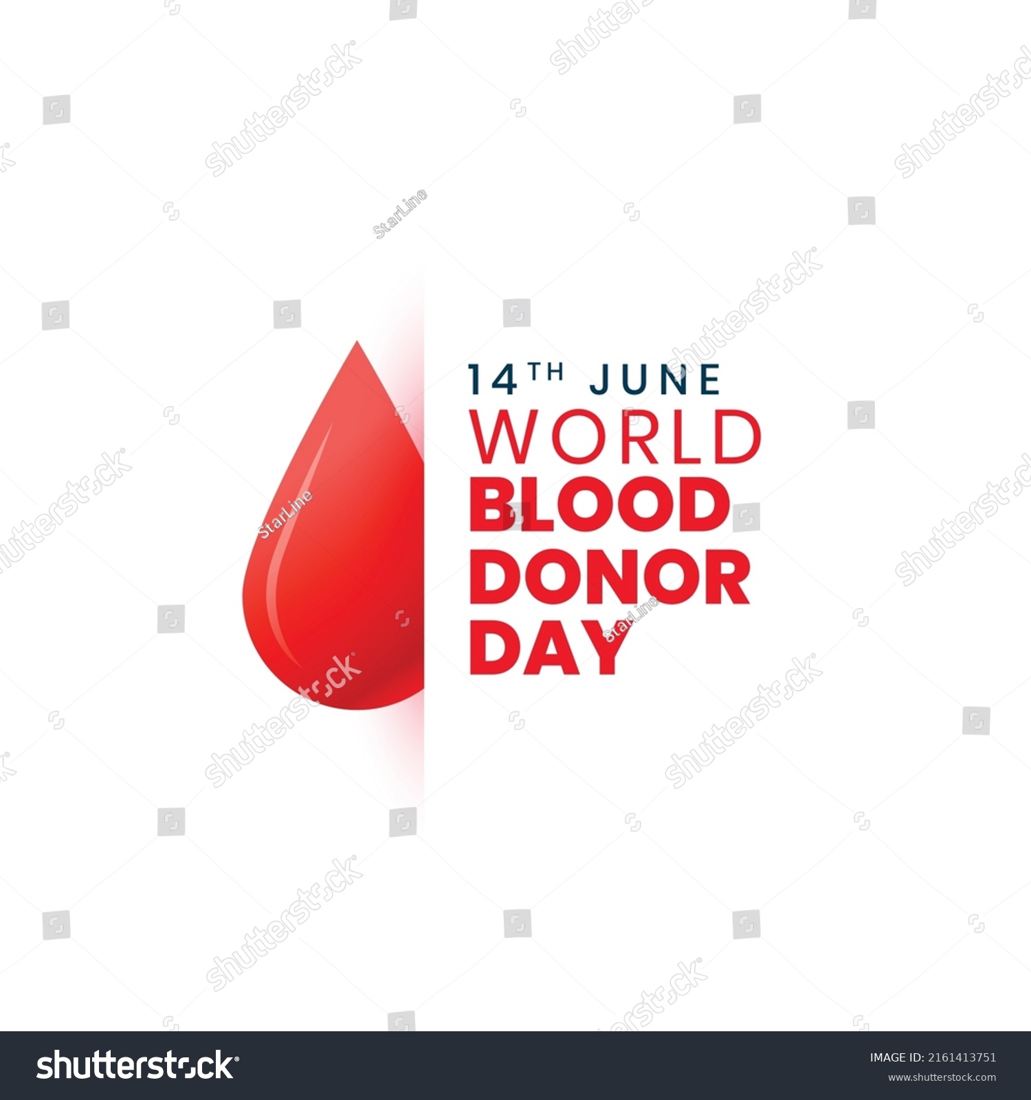 Poster Design World Blood Donor Day Stock Vector (Royalty Free ...