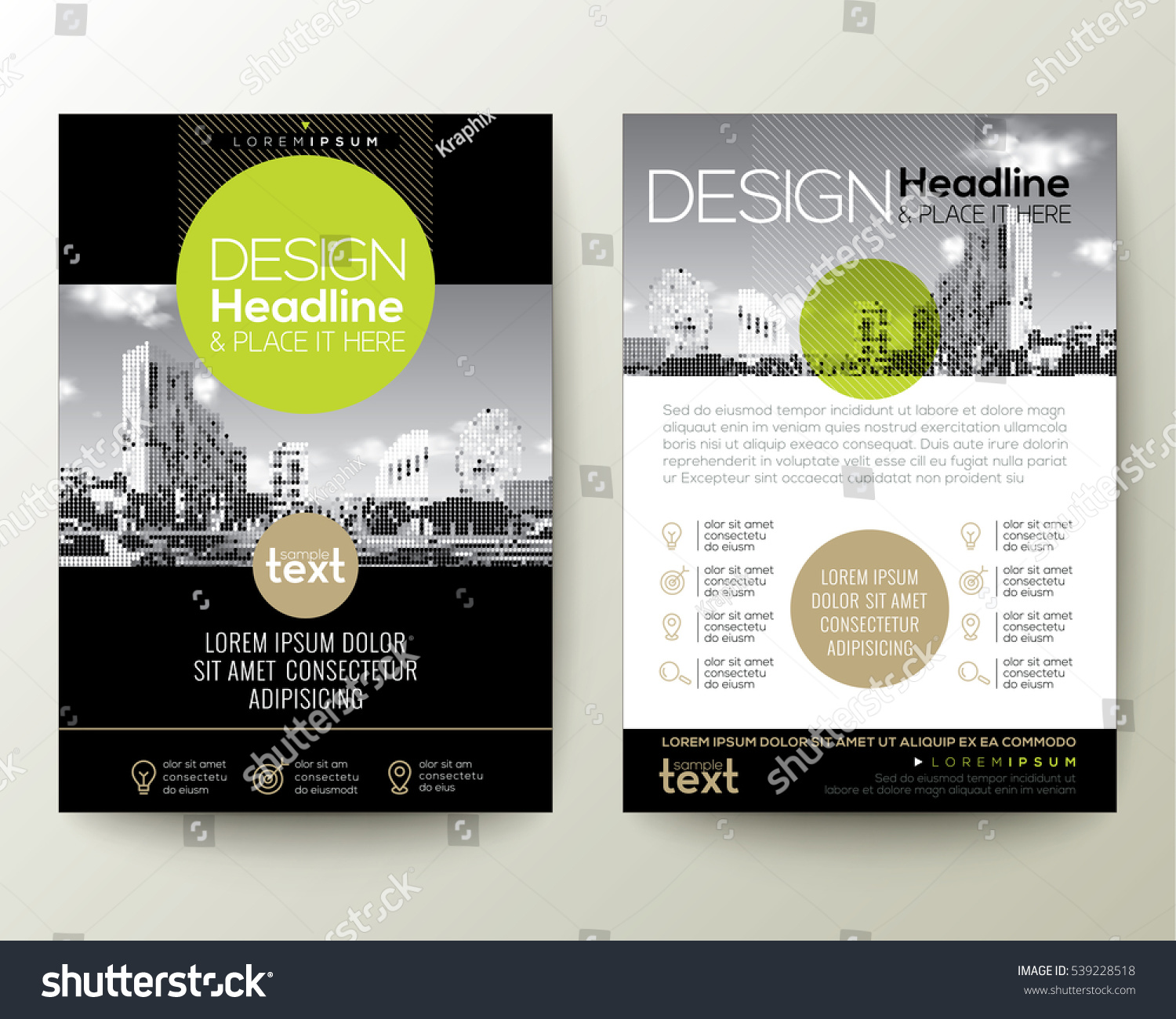 Poster Flyer Pamphlet Brochure Cover Design Stock Vector 