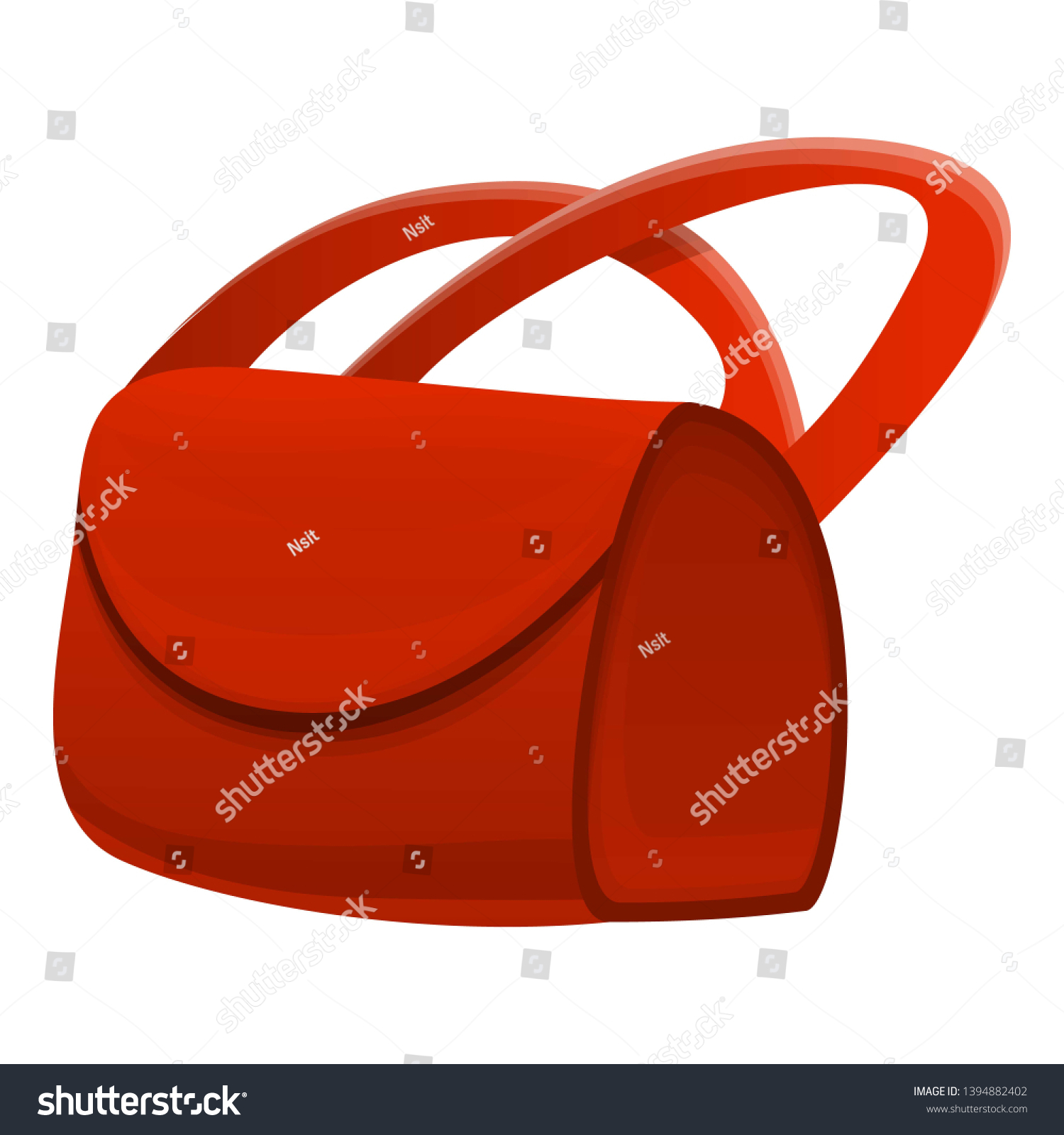 red postman bag