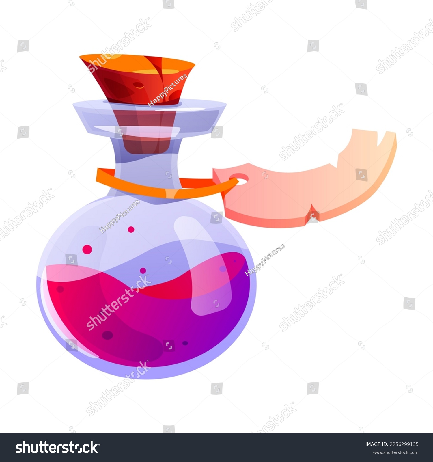 SVG of Potion Jar with Tag and Cork as Game Object Vector Illustration svg