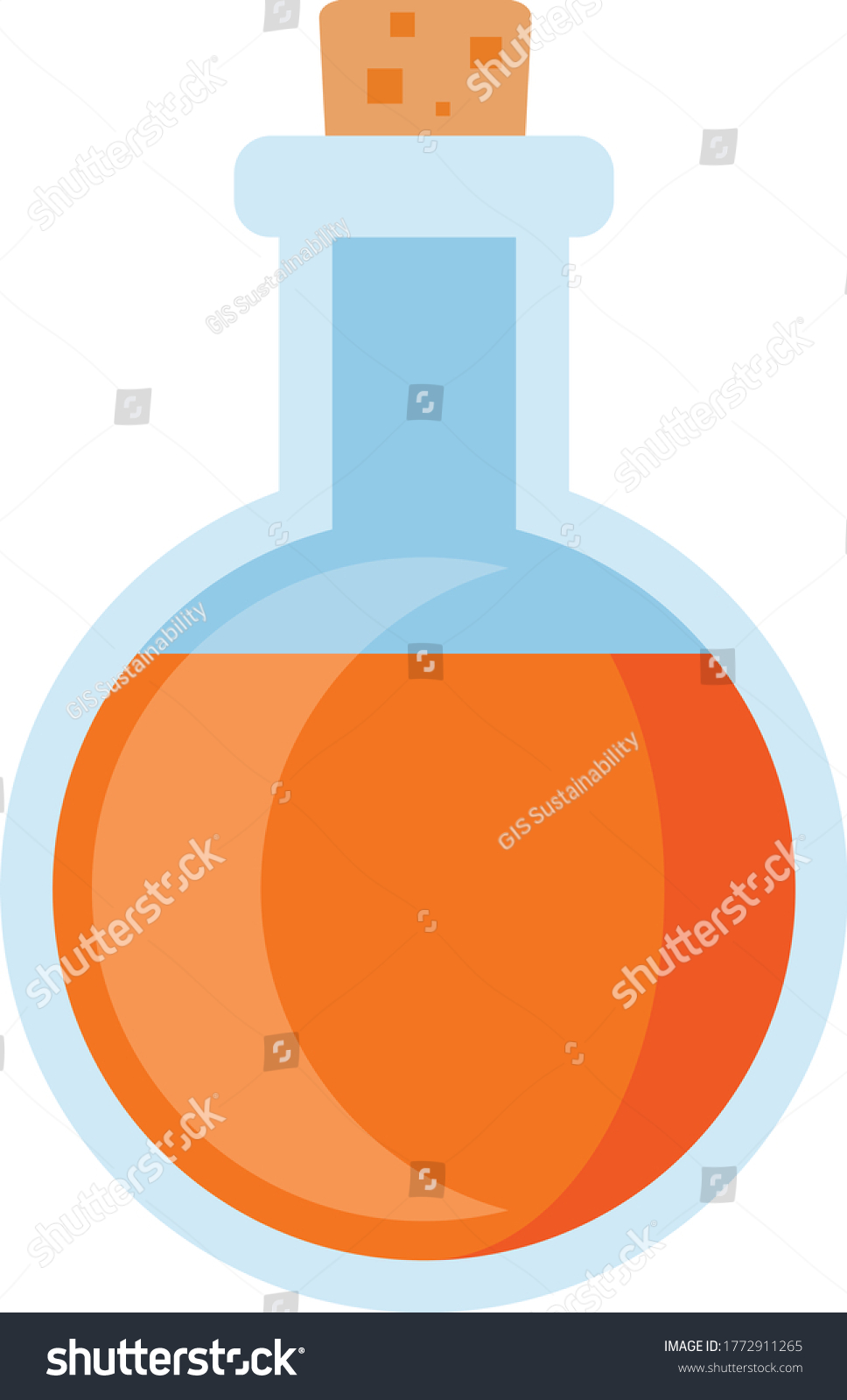 Potion Fire Resistance Lava Power Orange Stock Vector Royalty Free Potion Fire Resistance Lava Power Orange Stock Vector Royalty Free