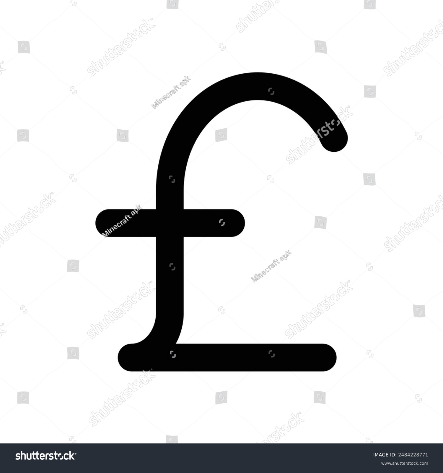 recommend clip art: Pound icon design in filled and outlined style